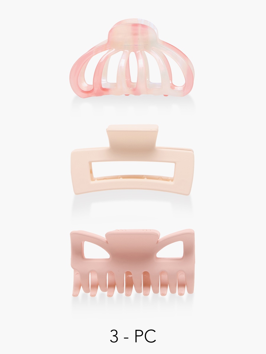 Pack of 3 Hair Clamps with Assorted Print