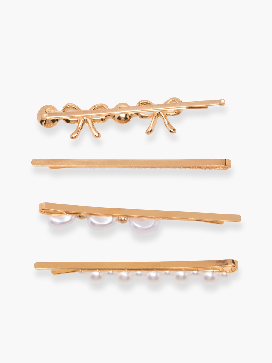 Pack of 4 Embellished Hairpin