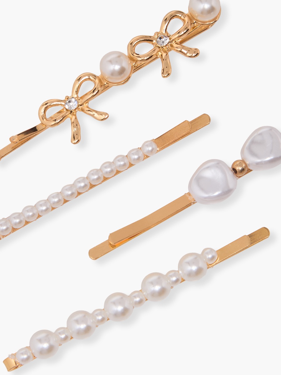 Pack of 4 Embellished Hairpin