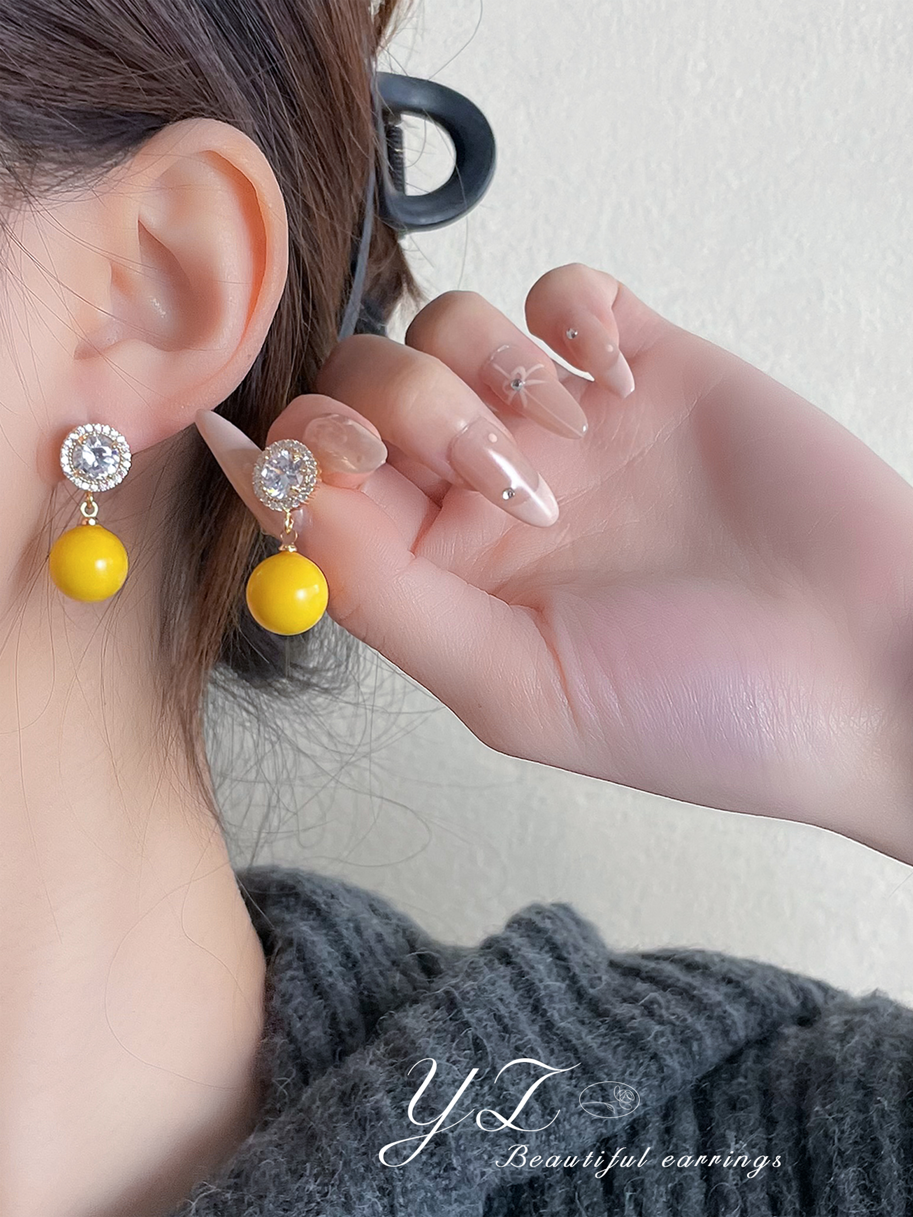 Embellished Dangle Earrings