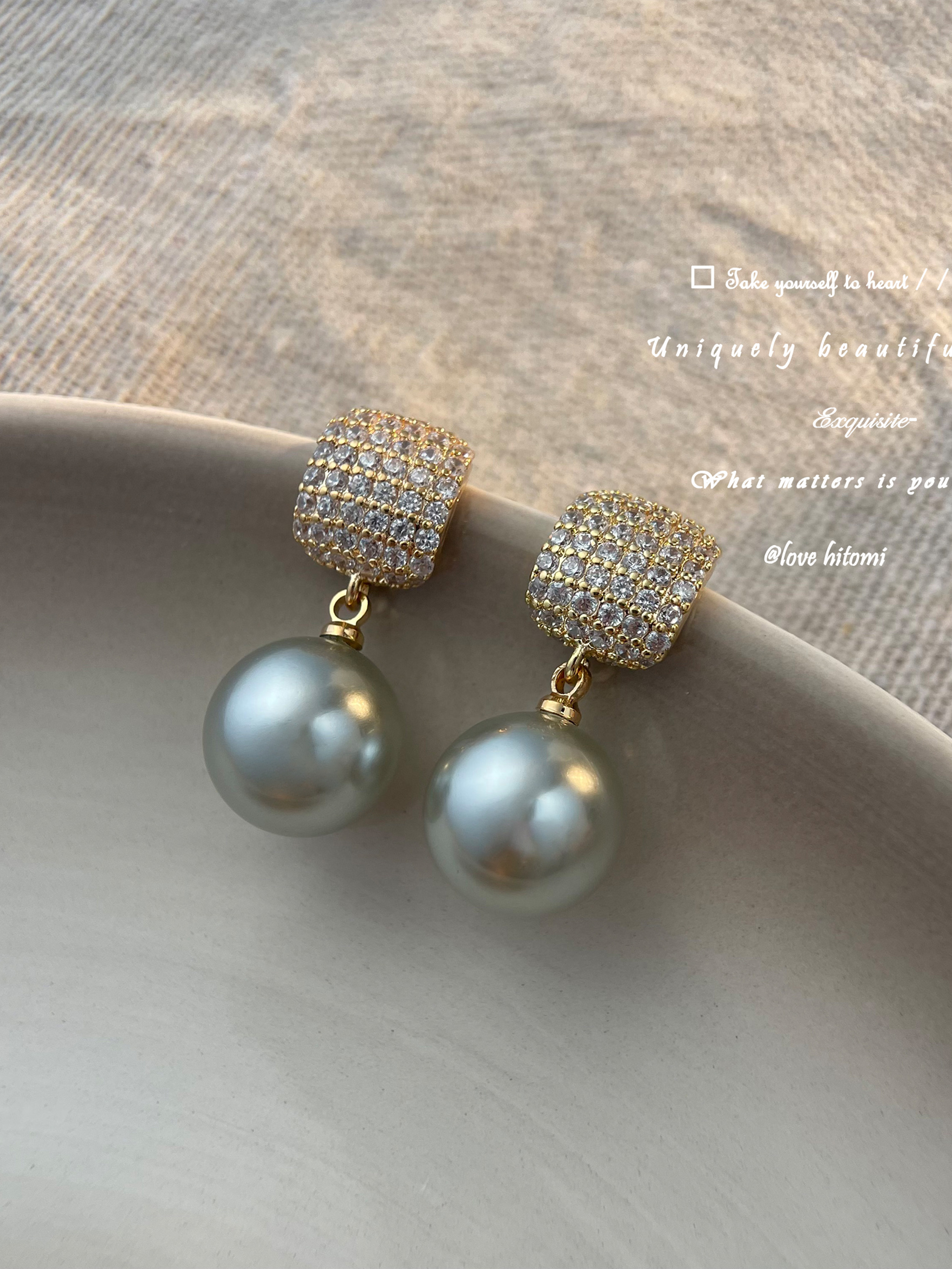 1-Pair Embellished Earrings