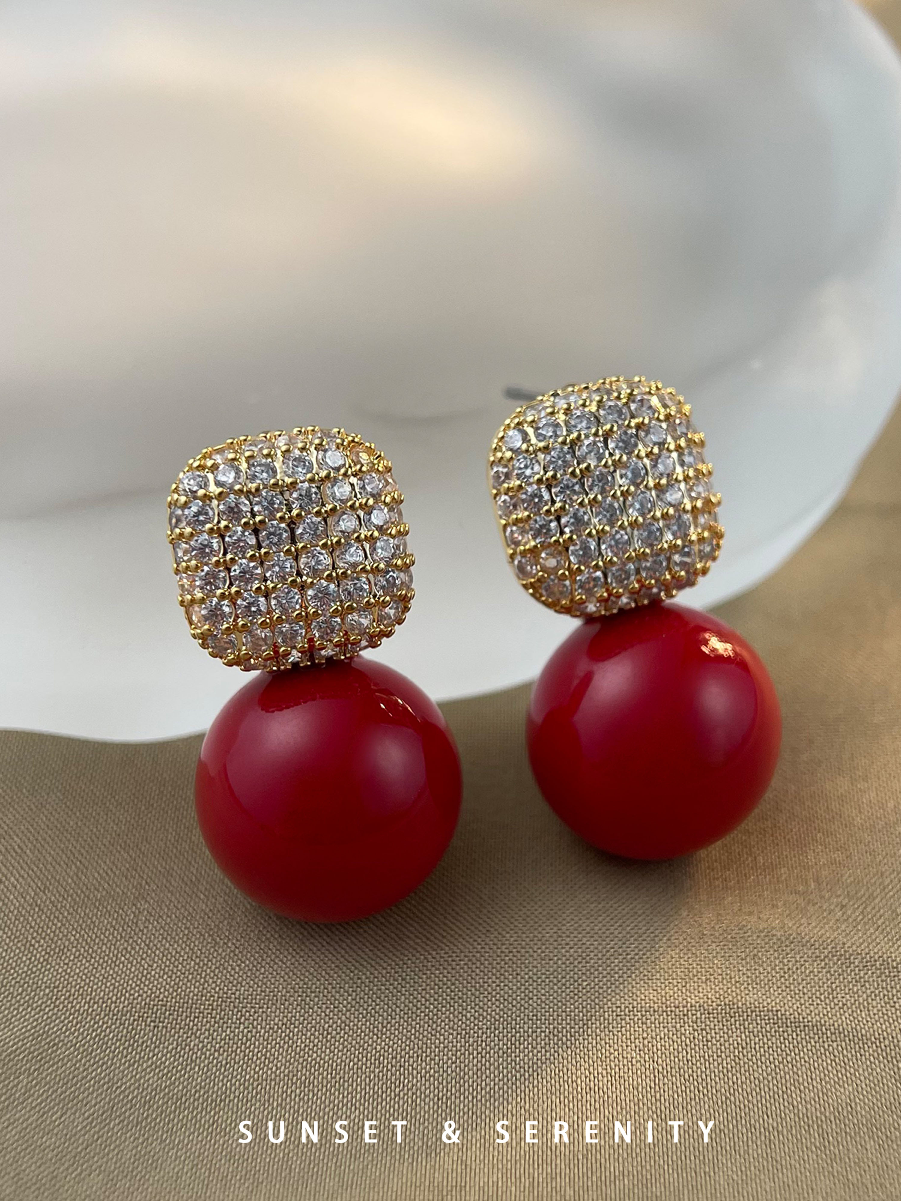 Embellished Drop Earrings