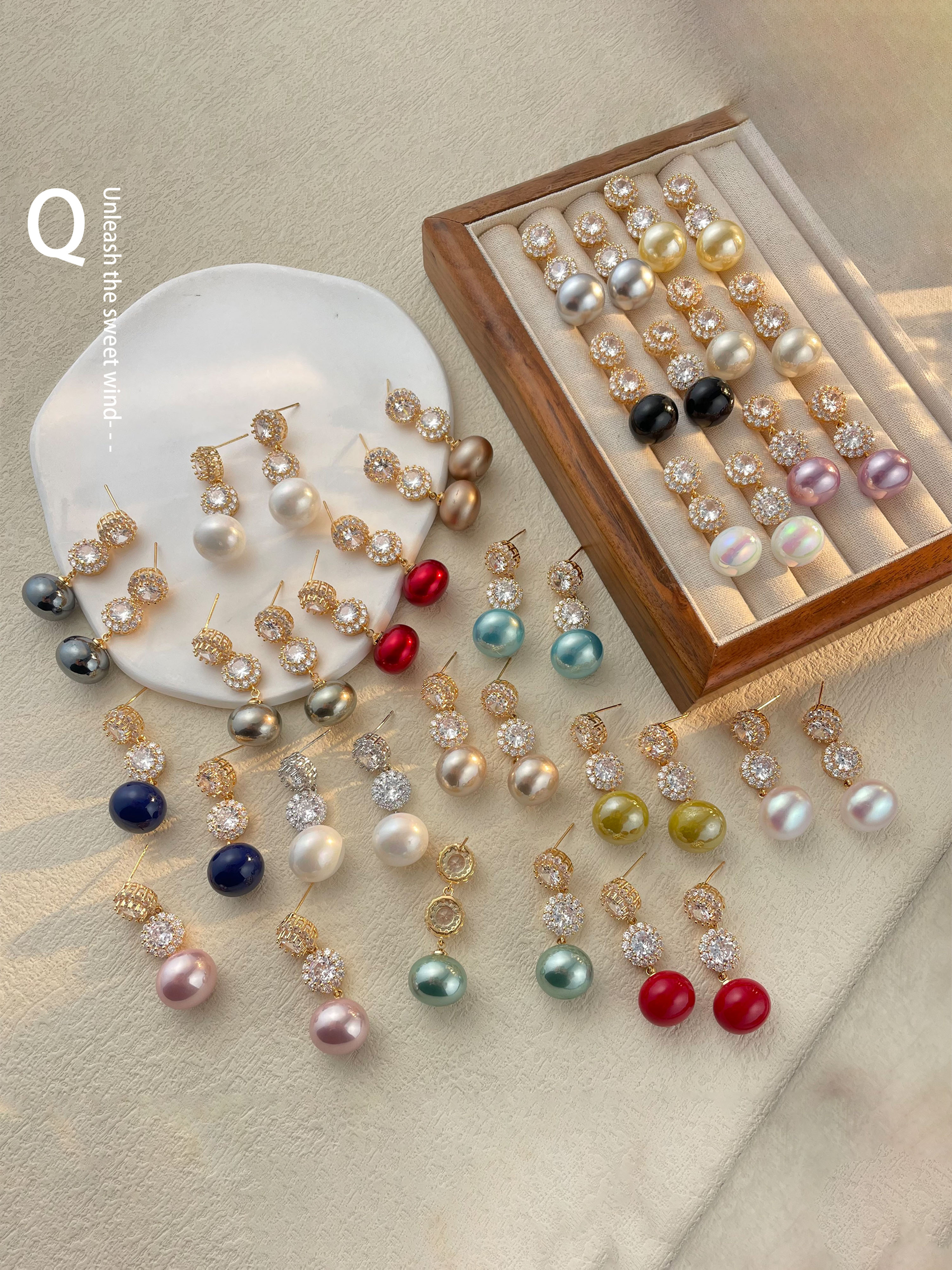 Embellished Dangle Earrings