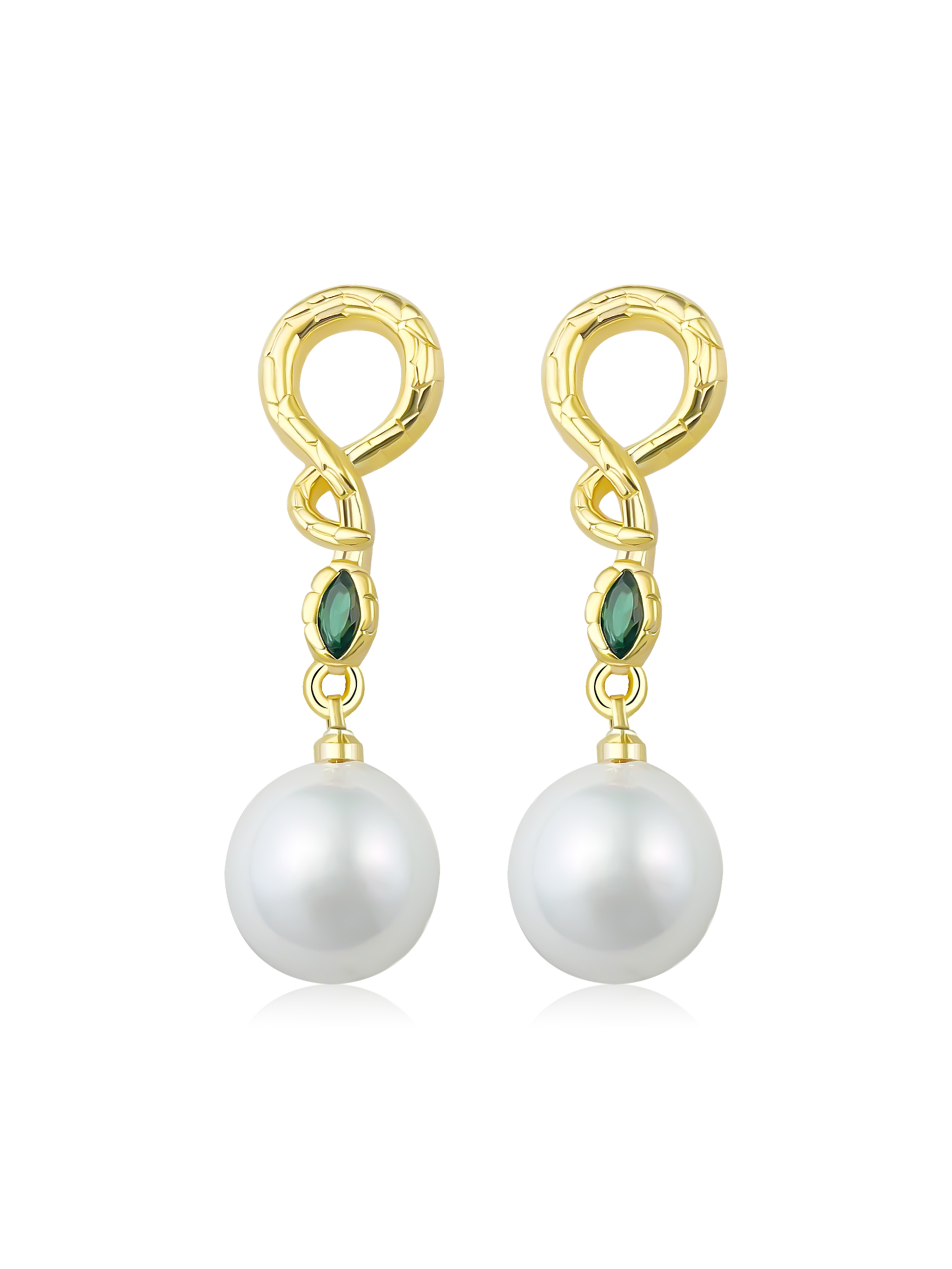 Faux Pearl Dangle Earrings