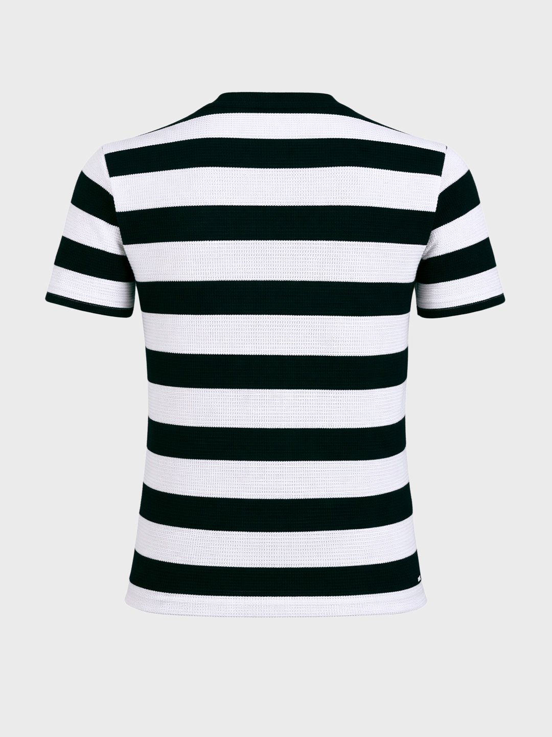 Men Slim Fit Striped Crew Neck T-Shirt