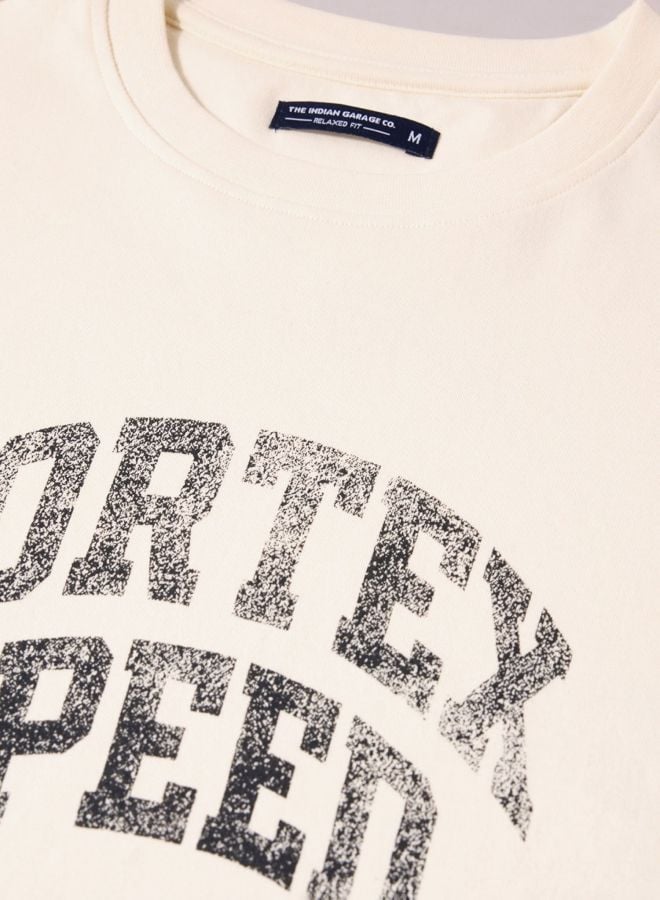 Men Relaxed Fit Printed Crew Neck T-Shirt