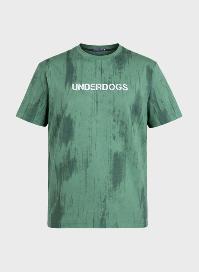 Men Relaxed Fit Printed Crew Neck T-Shirt