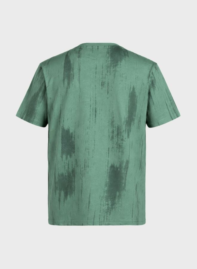 Men Relaxed Fit Printed Crew Neck T-Shirt