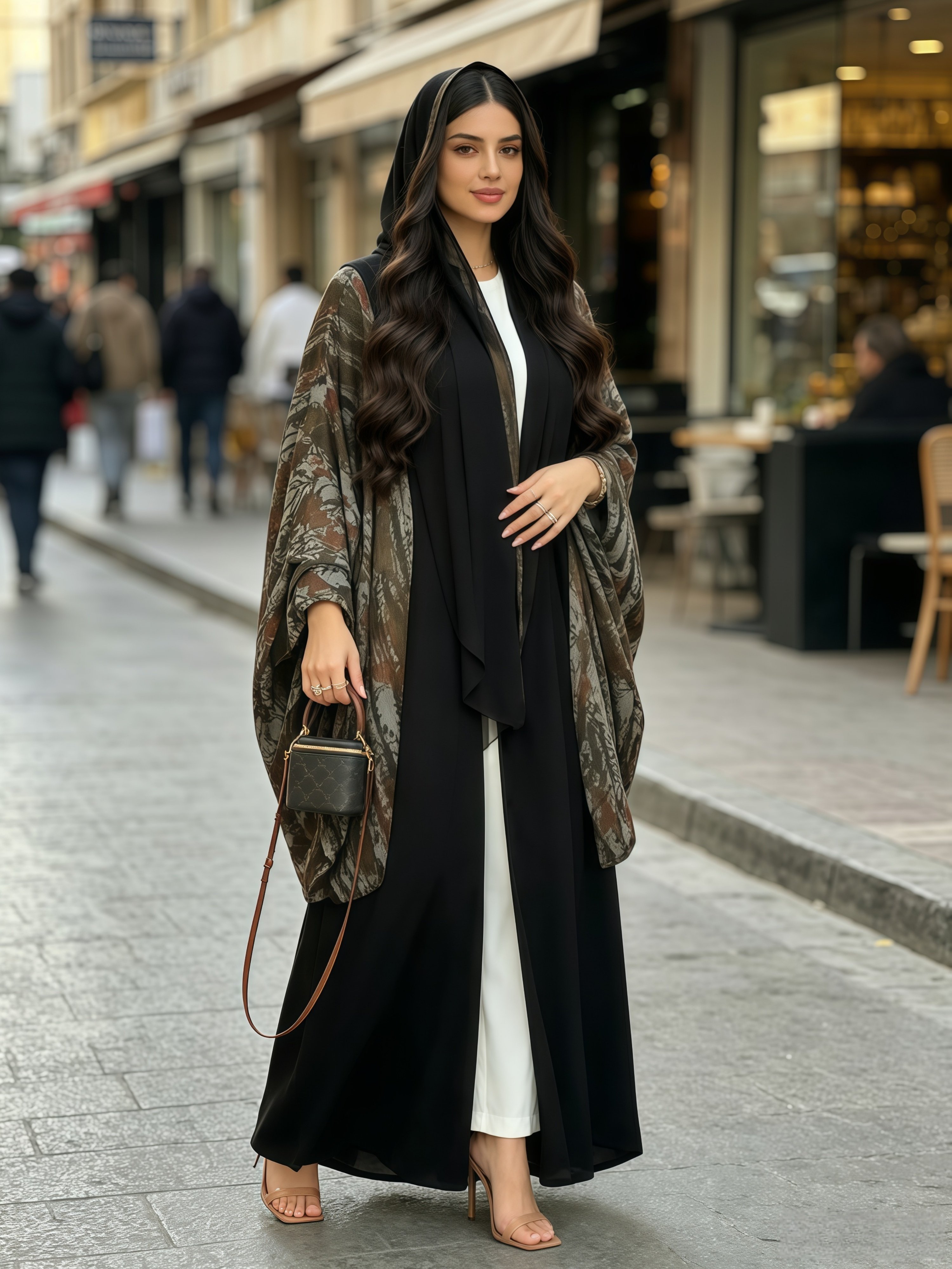 Multi-Color Abstract Abaya