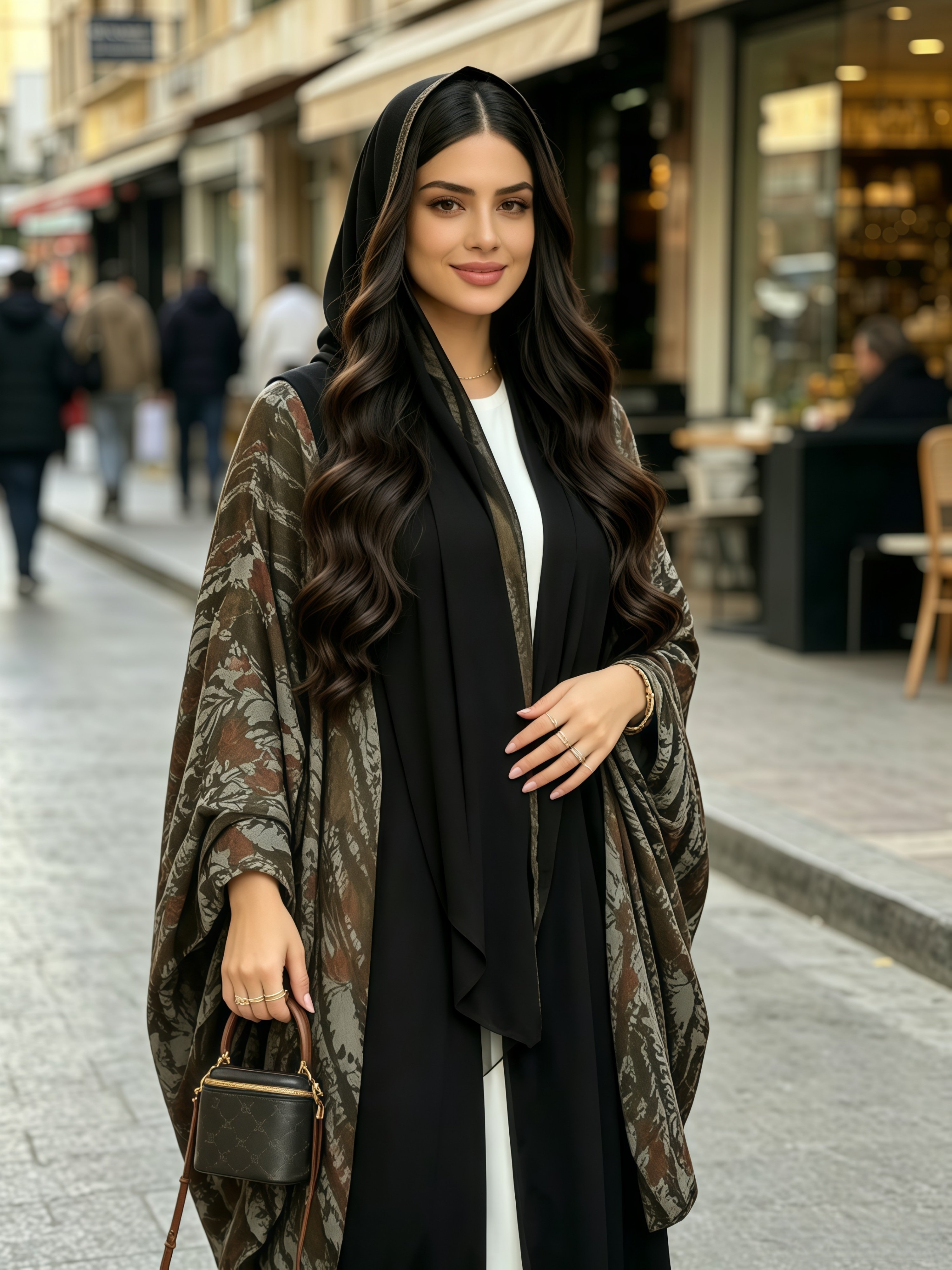 Multi-Color Abstract Abaya