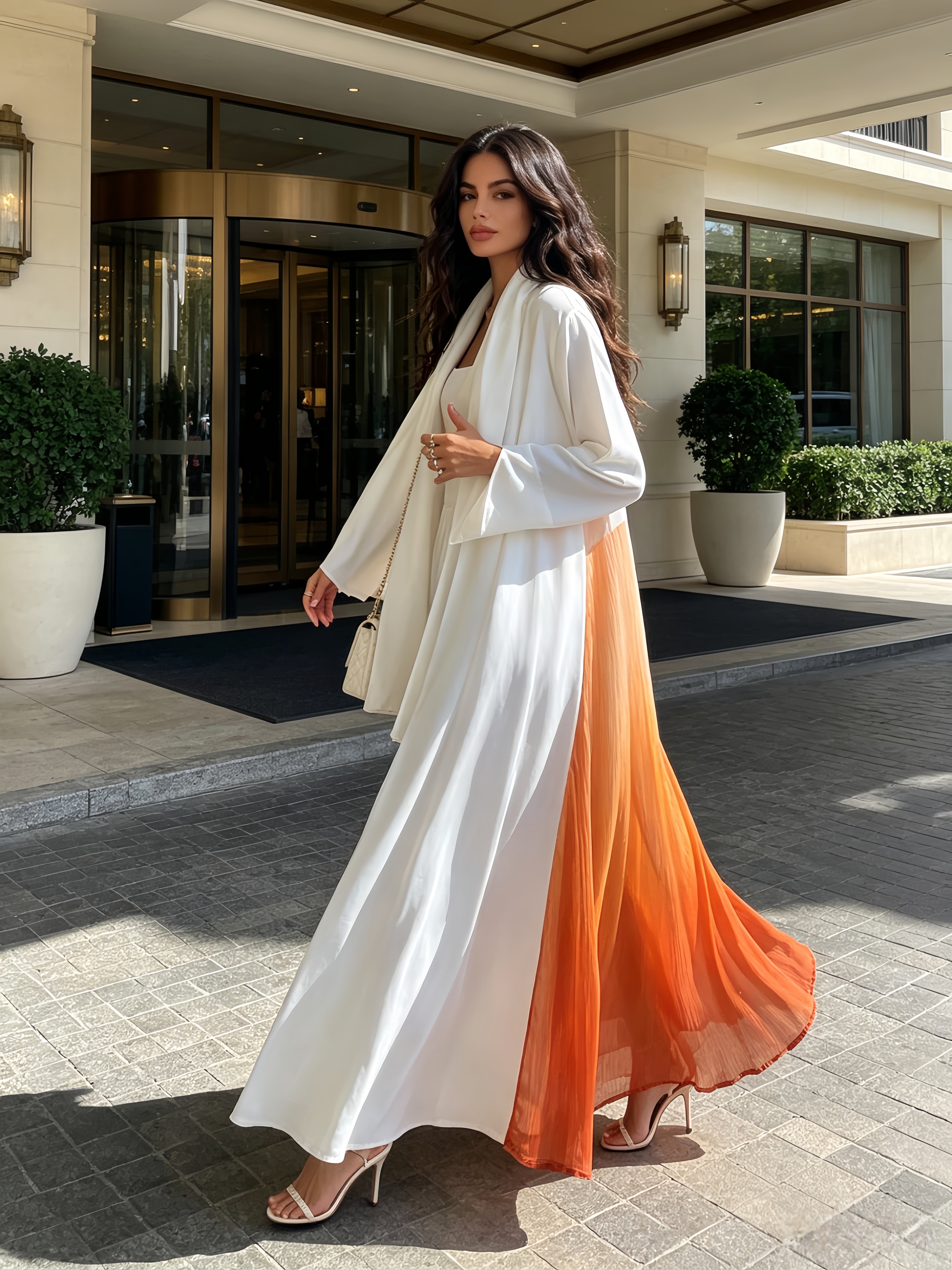 Multi-Color Tie-Dye Abaya