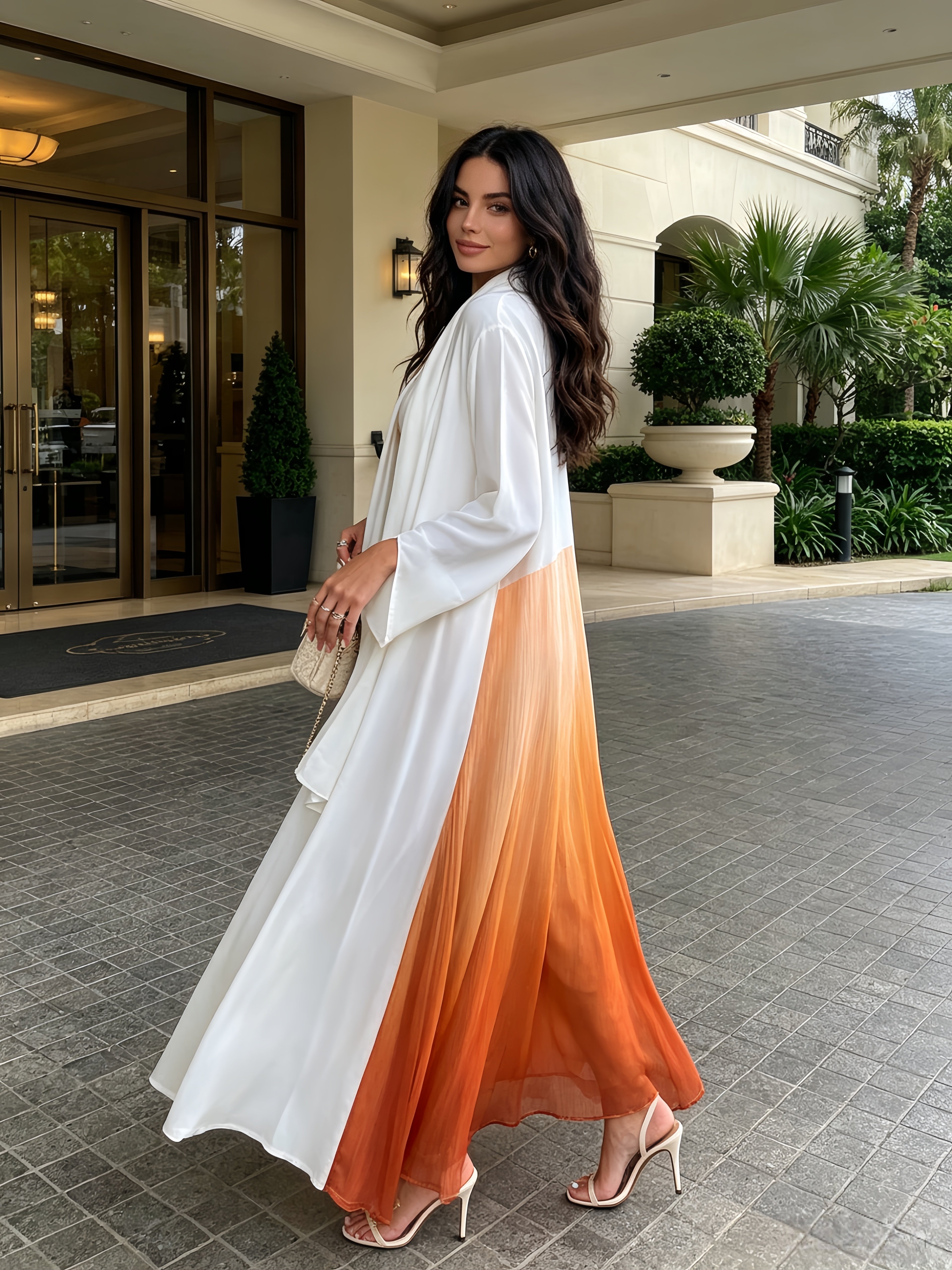 Multi-Color Tie-Dye Abaya