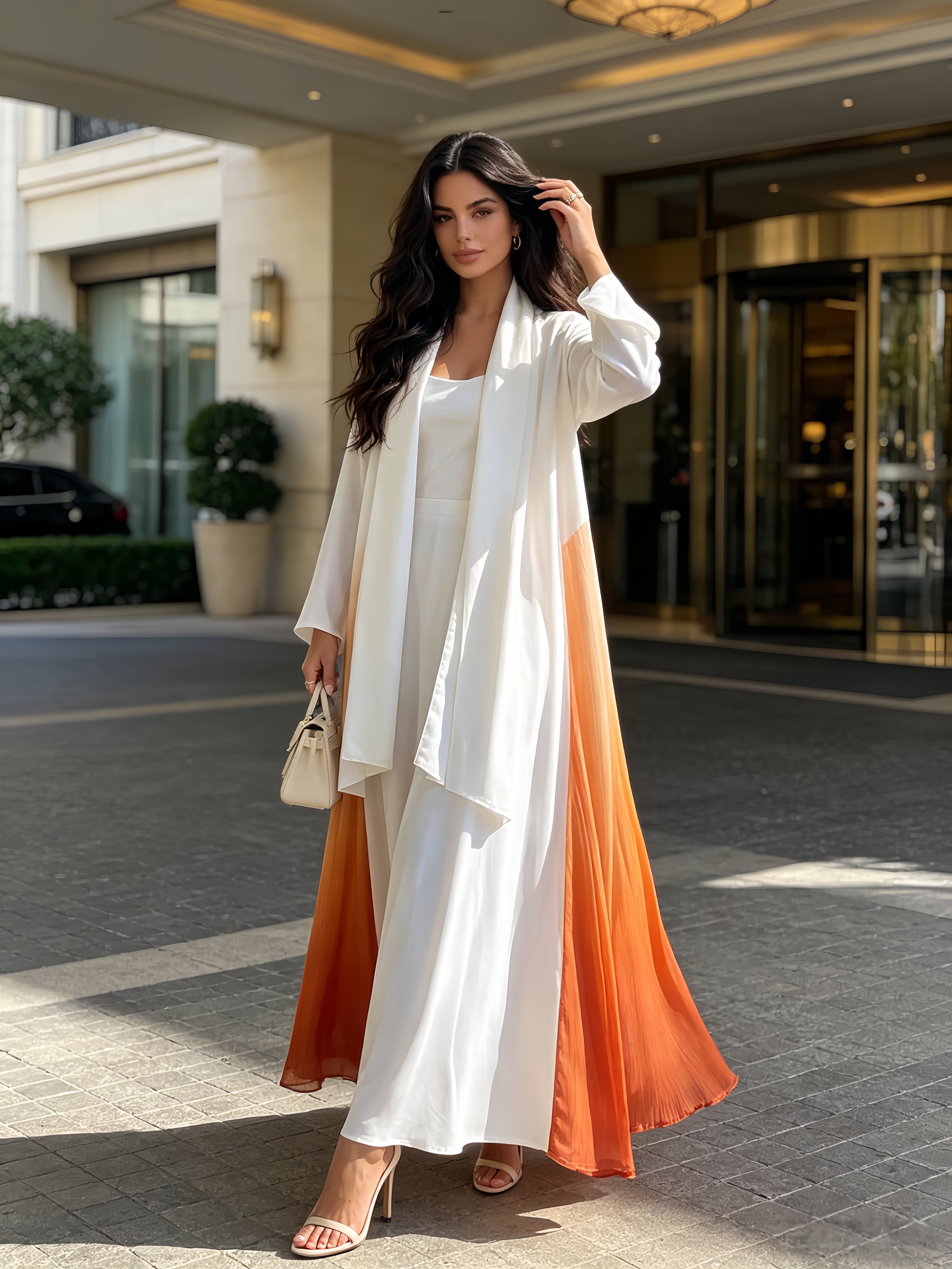 Multi-Color Tie-Dye Abaya