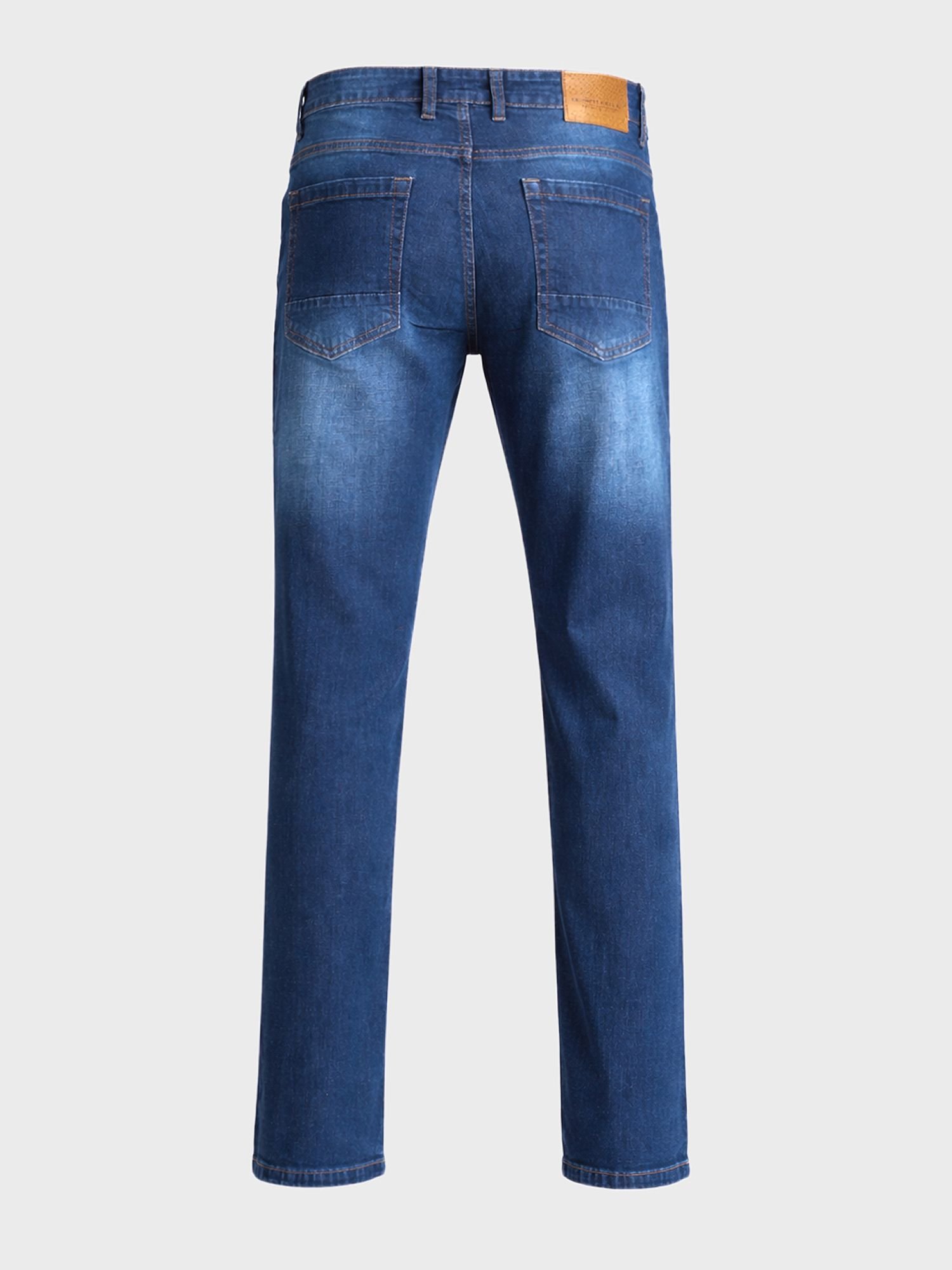 Men Slim Straight Fit Solid Jeans
