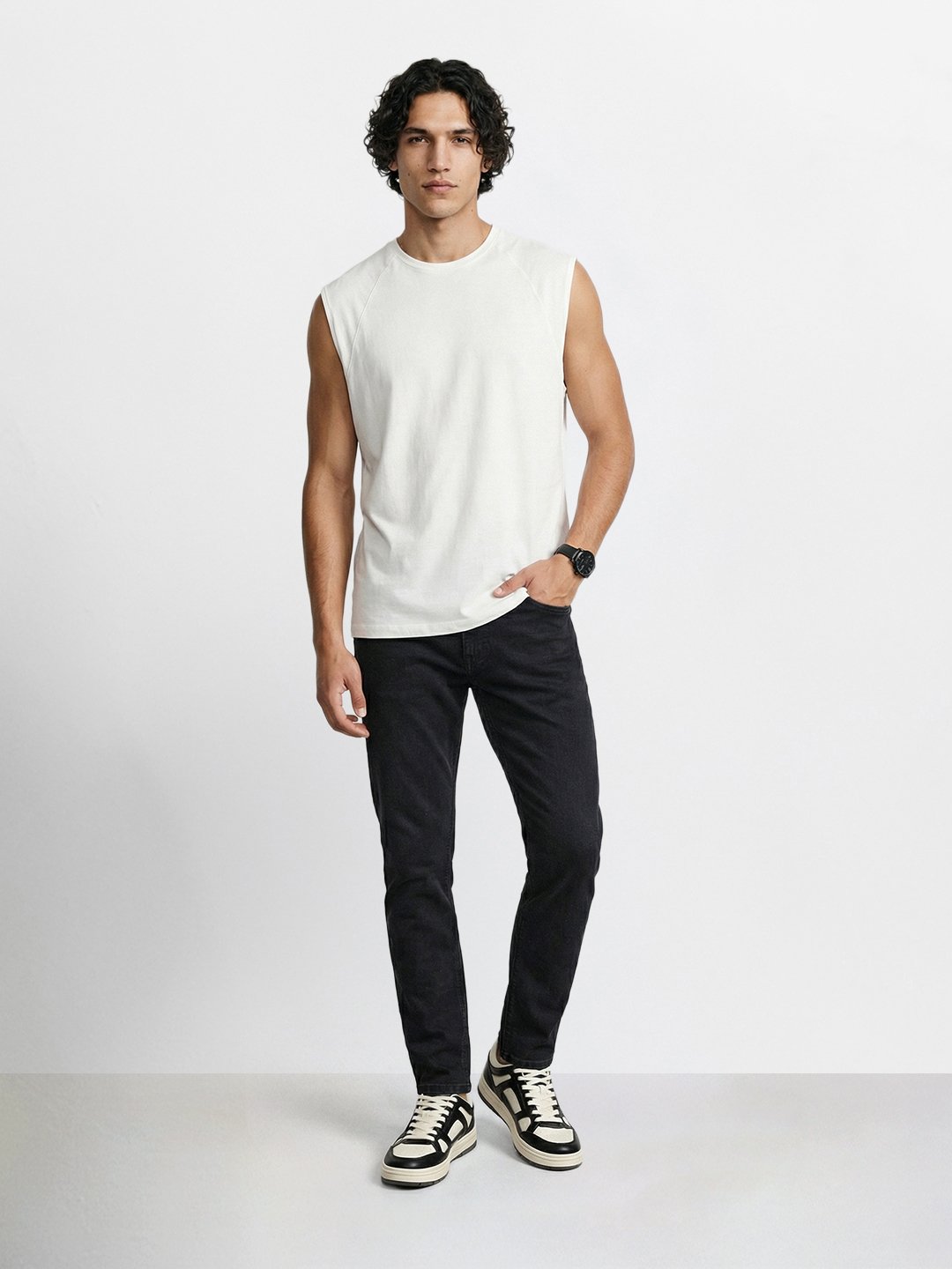 Men Slim Fit Solid Jeans
