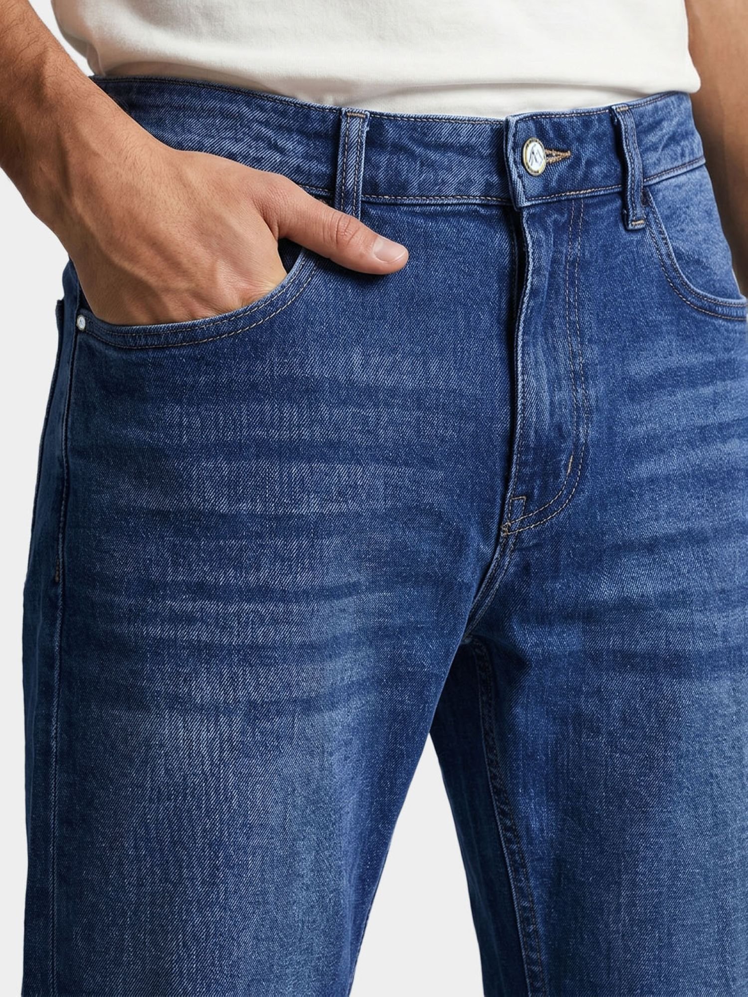 Men Bootcut Solid Jeans