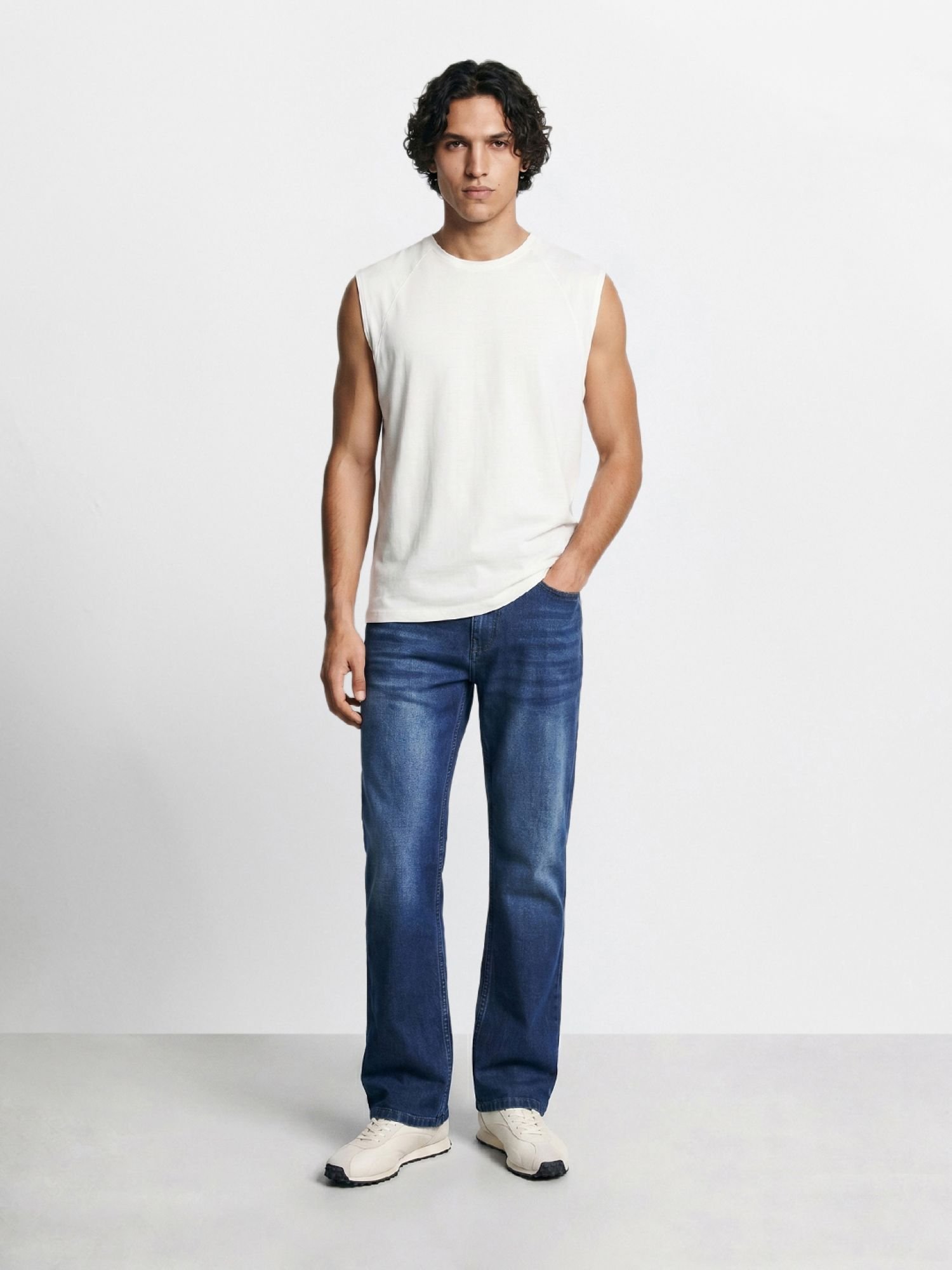 Men Bootcut Solid Jeans