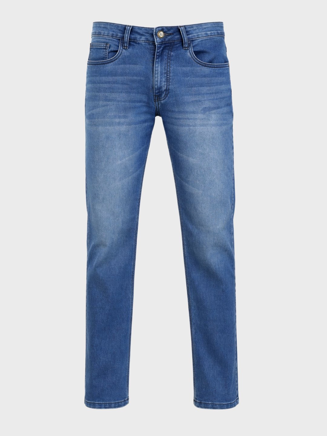 Men Slim Straight Fit Solid Jeans