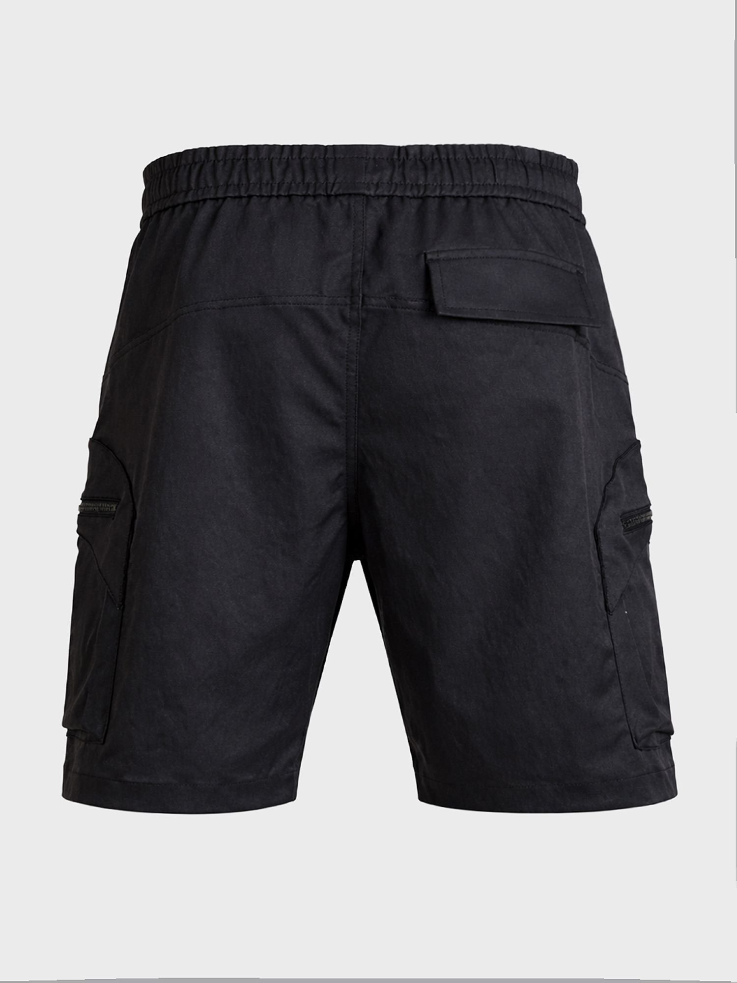 Men Relaxed Fit Solid Mid-Rise Cargo Shorts