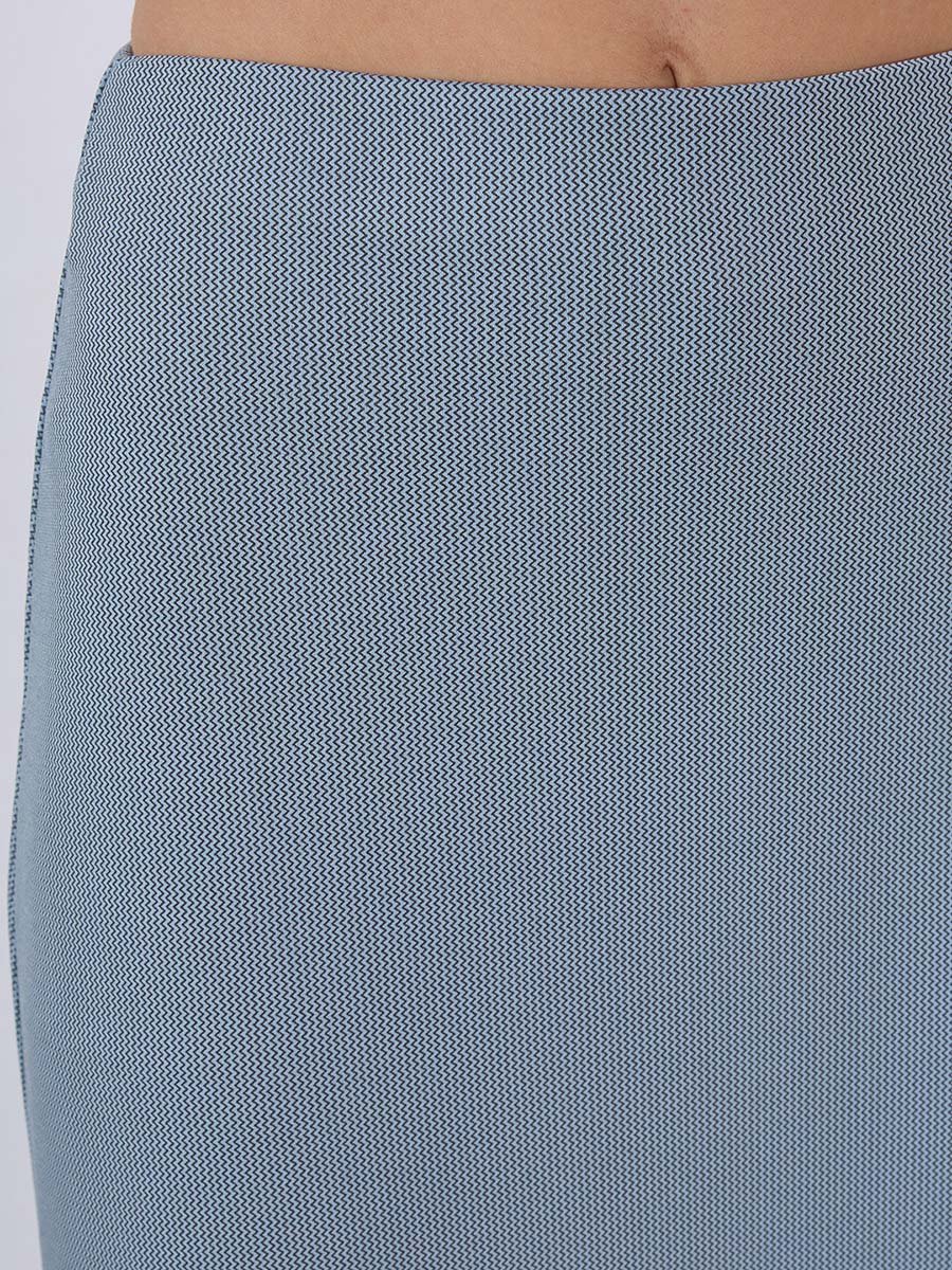 Blue Maxi Flared Skirt