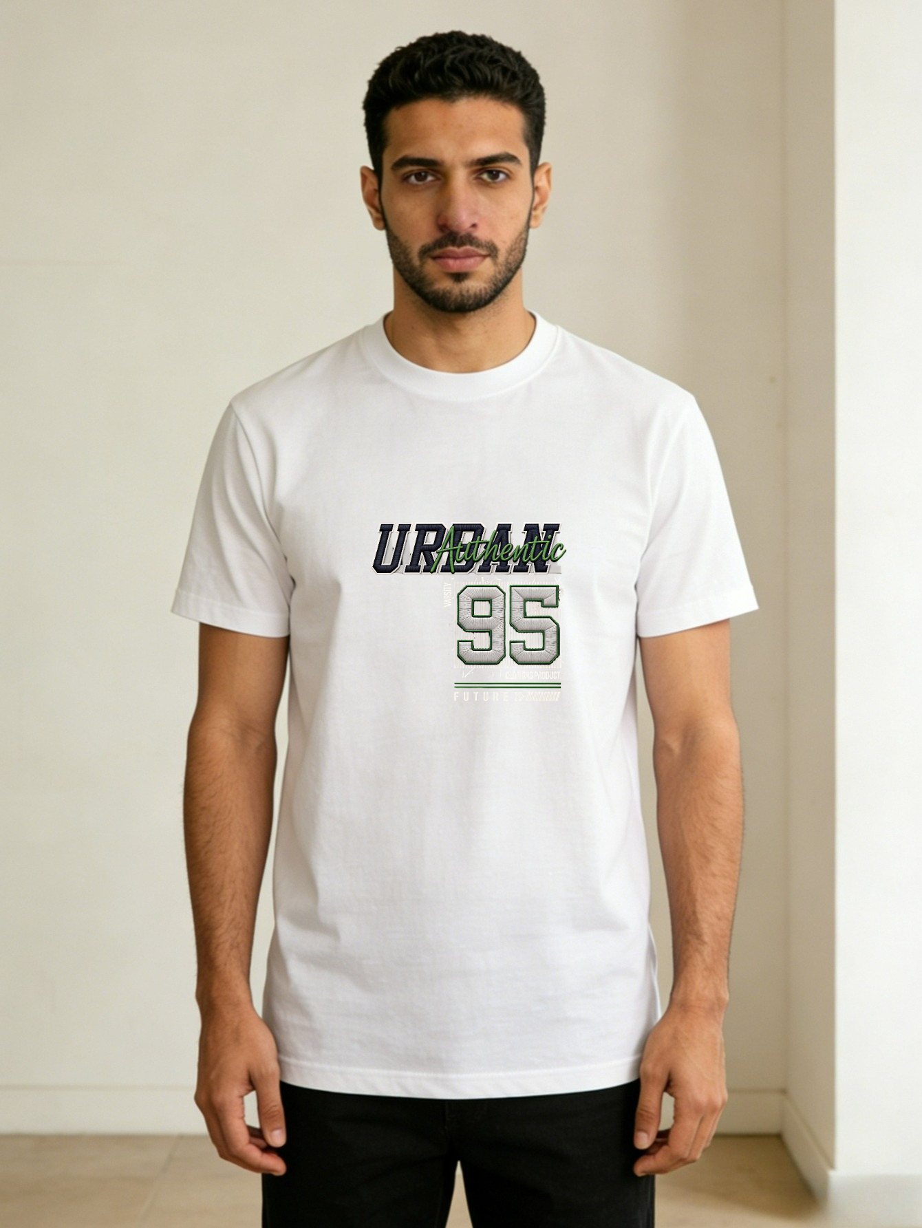 Men Printed Short Sleeve Regular Fit T-Shirt