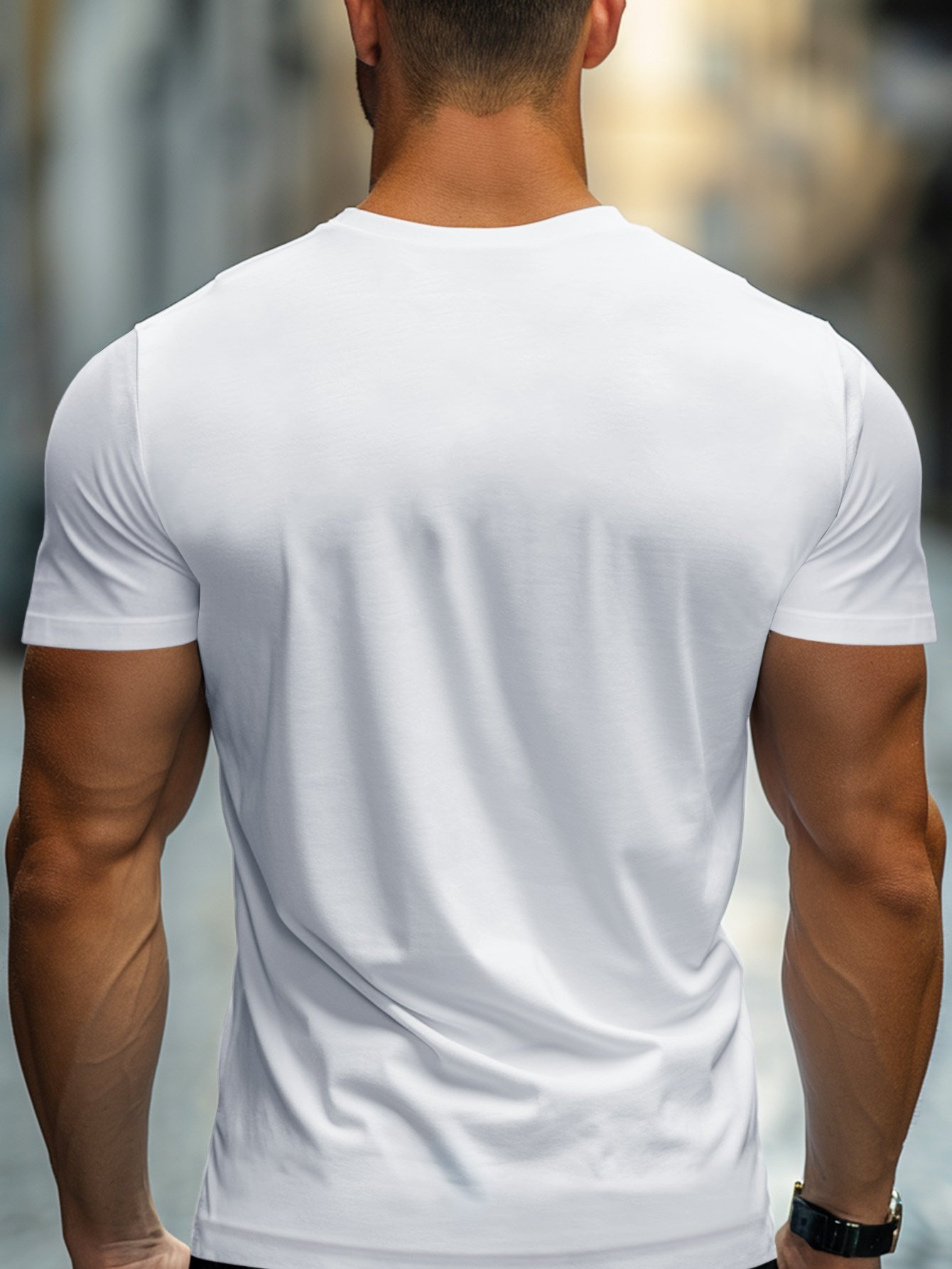Men Printed Short Sleeve Regular Fit T-Shirt