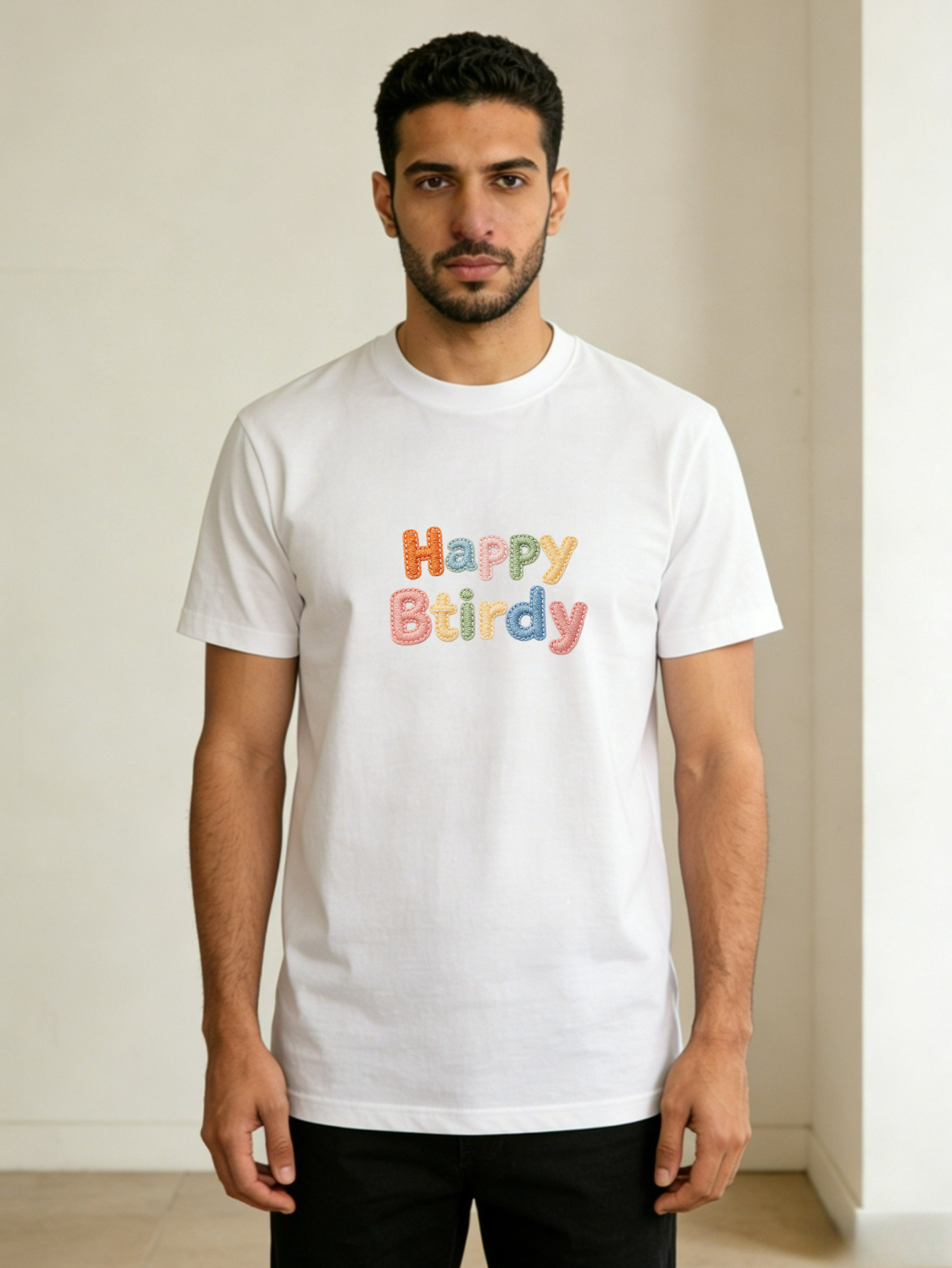 Men Printed Short Sleeve T-Shirt