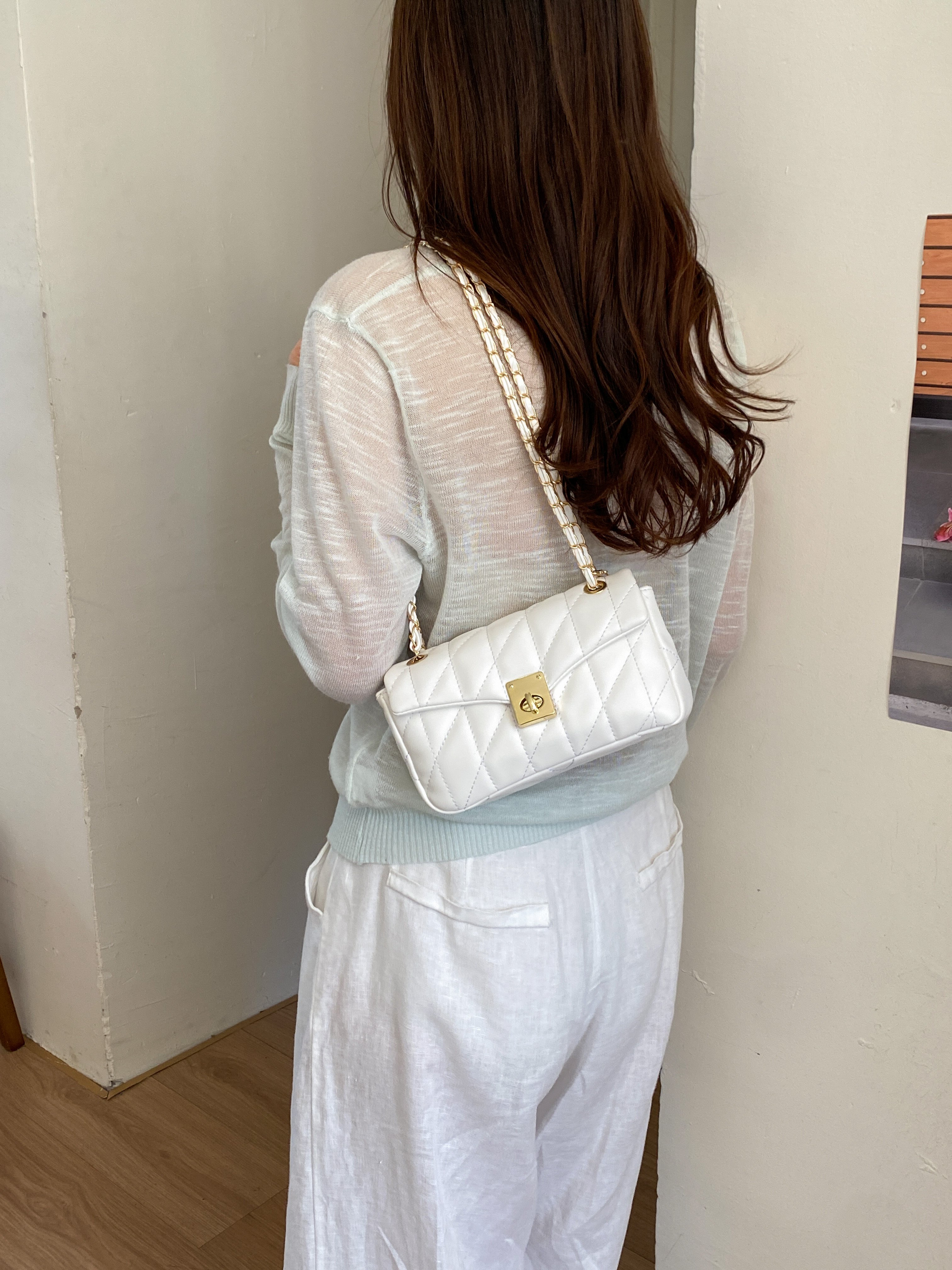 Quilted Flap Crossbody Bag