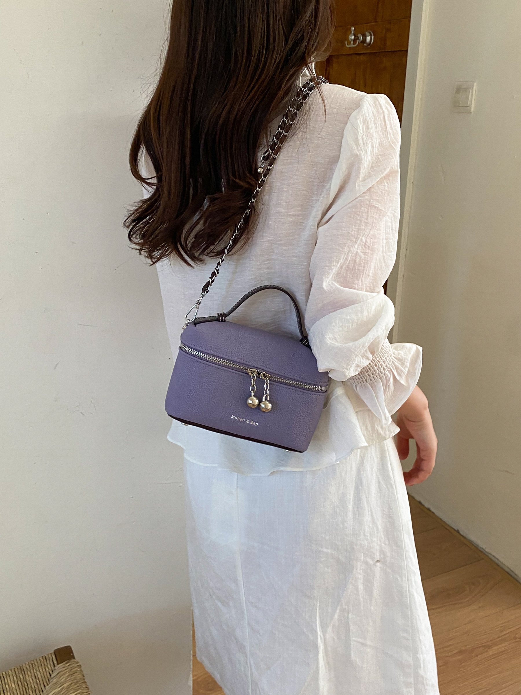 Zip Around Crossbody Bag with Top Handle