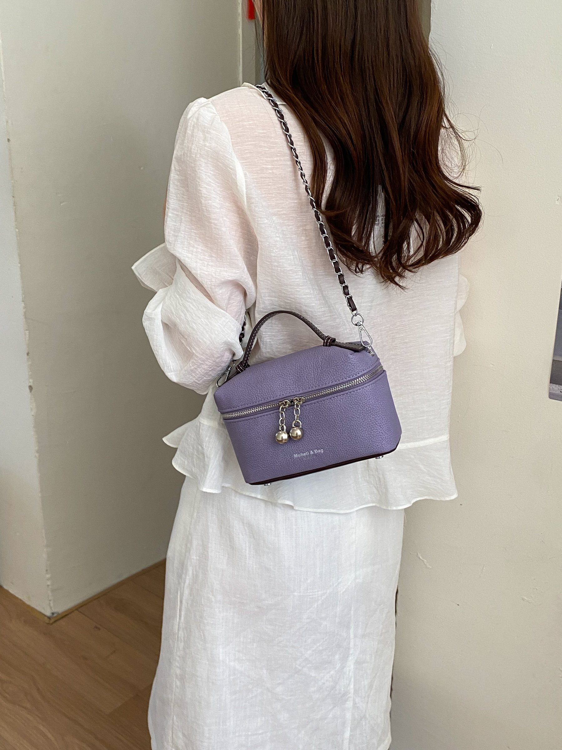 Zip Around Crossbody Bag with Top Handle