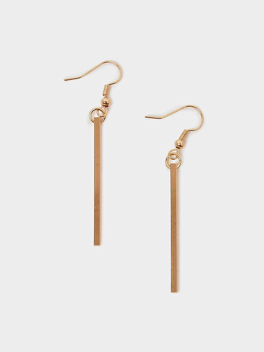 Bar Drop Earrings and Necklace Jewelry Set