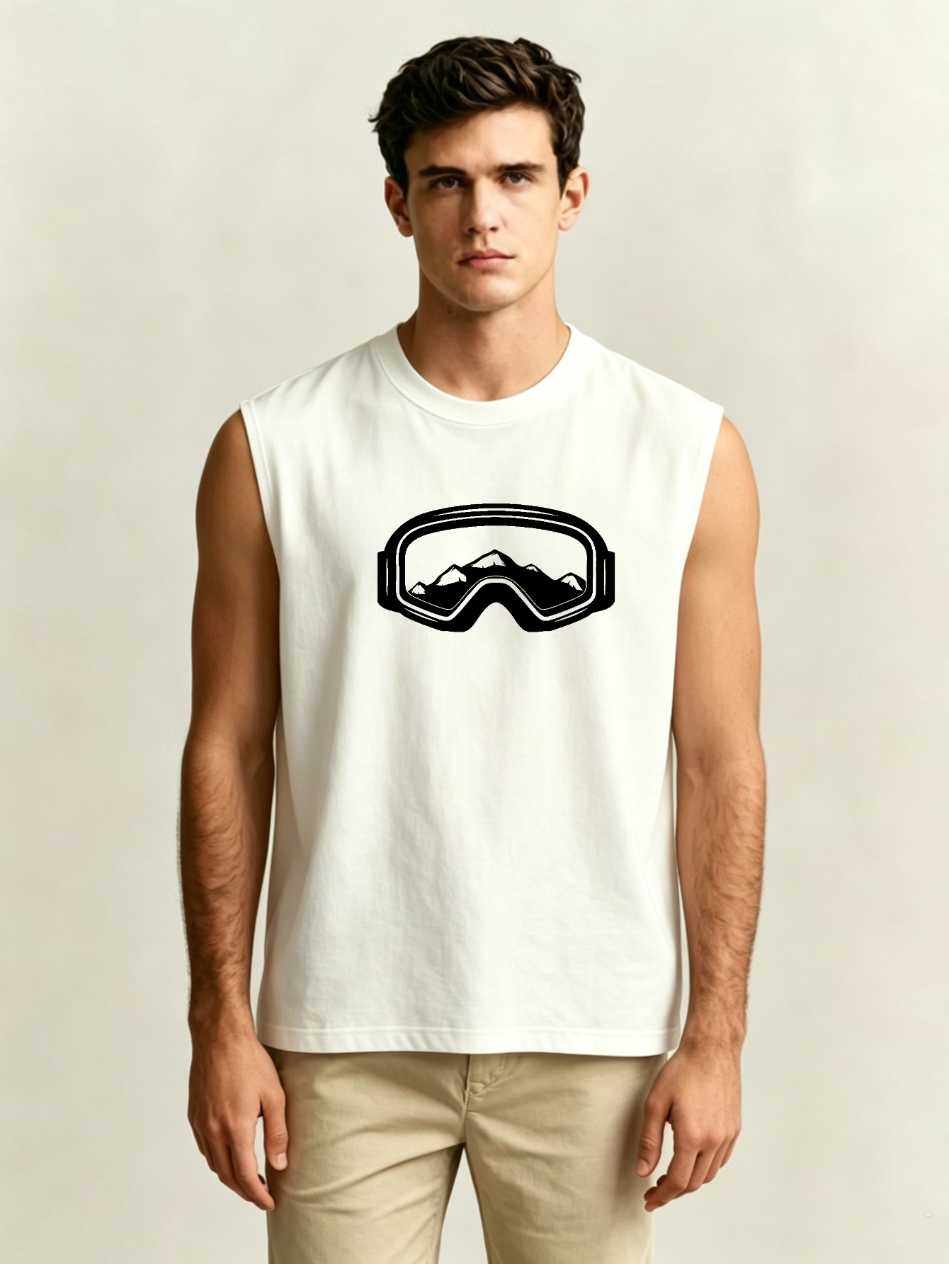 Men Printed Lightweight Tank Top