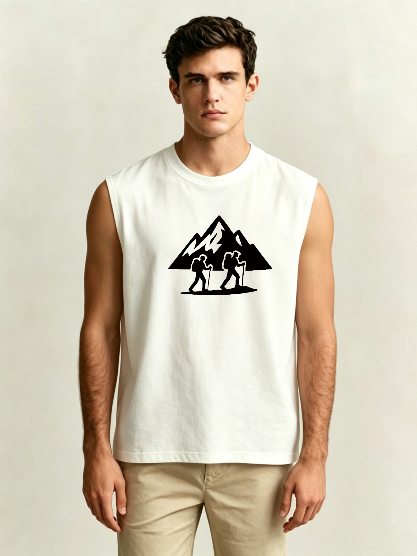 Men Printed Lightweight Tank Top