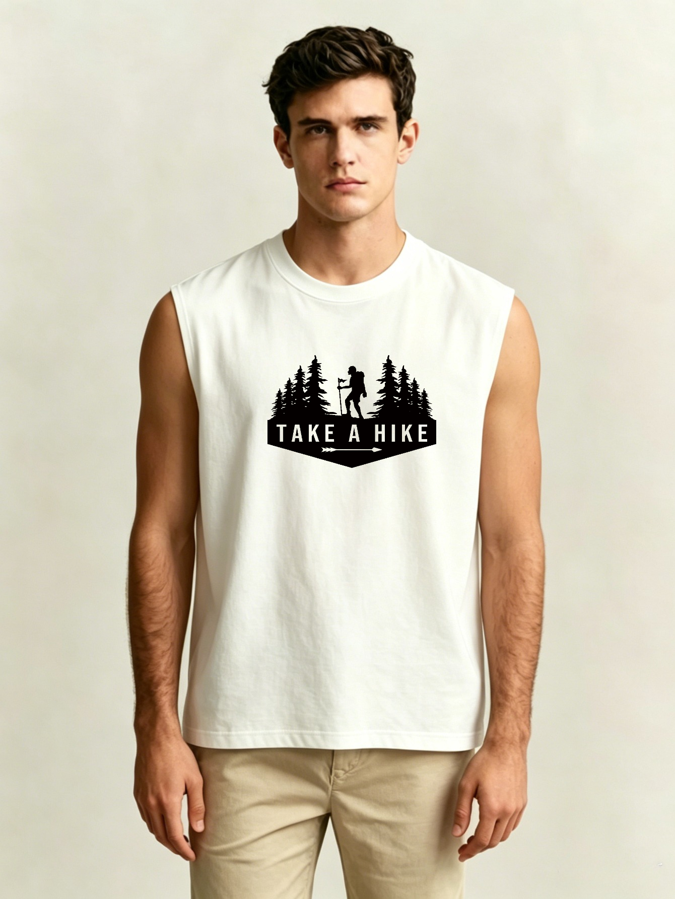 Men Printed Lightweight Tank Top