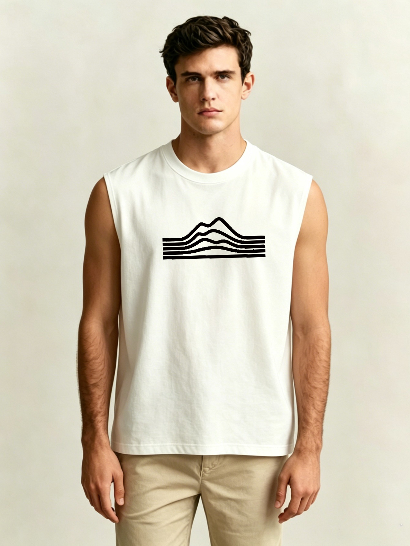 Men Printed Lightweight Tank Top