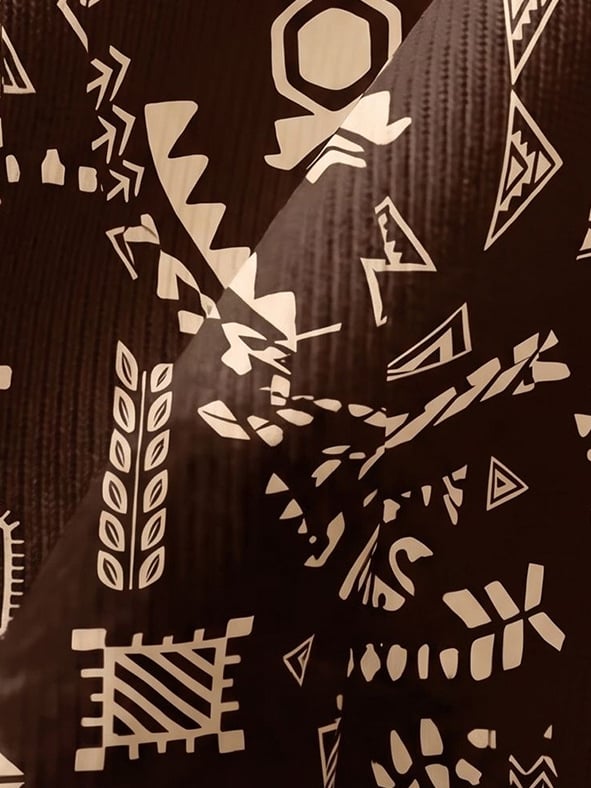 Coffee Brown Patterned Boxer Briefs