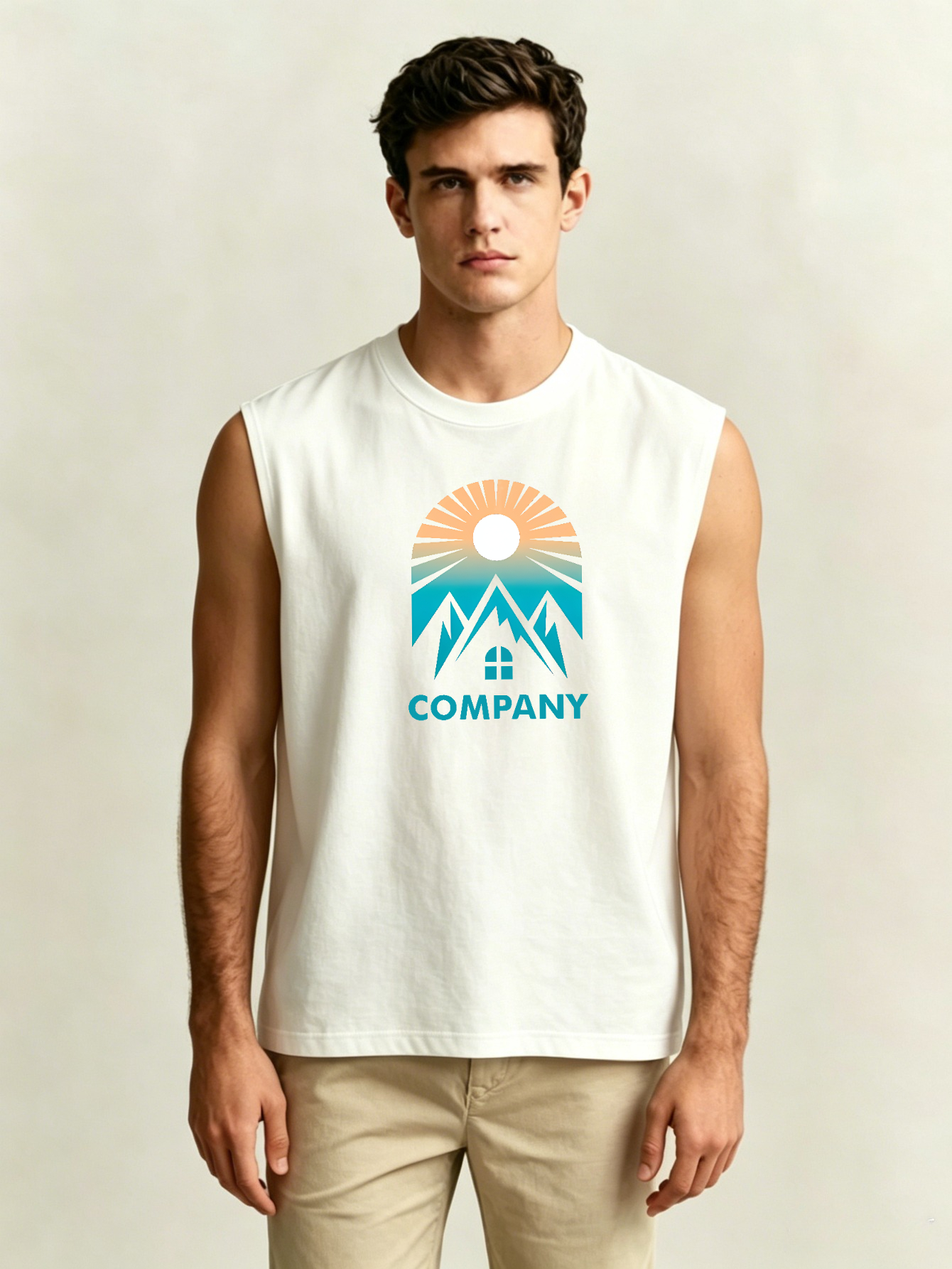 Men Printed Lightweight Tank Top
