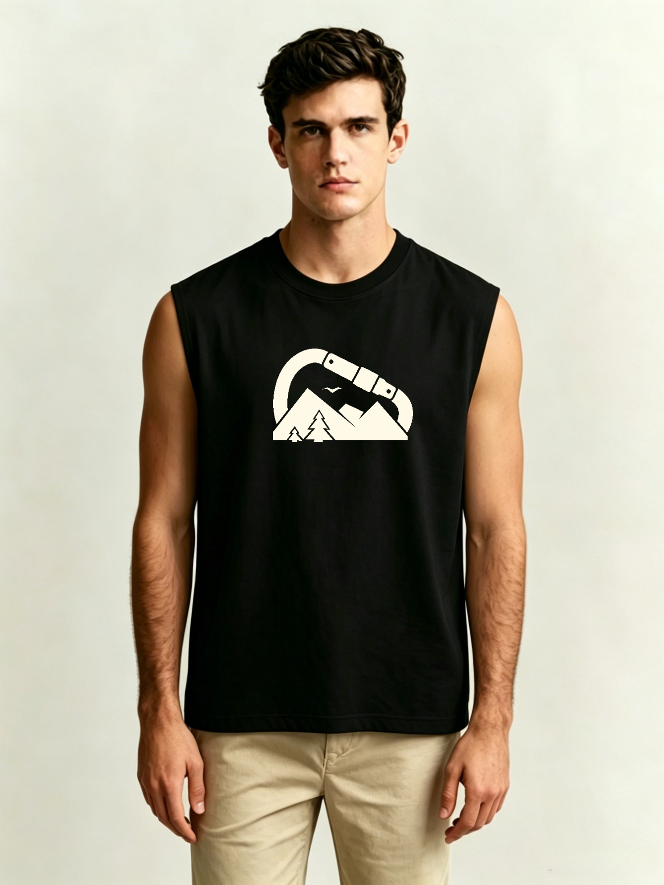 Men Printed Lightweight Tank Top