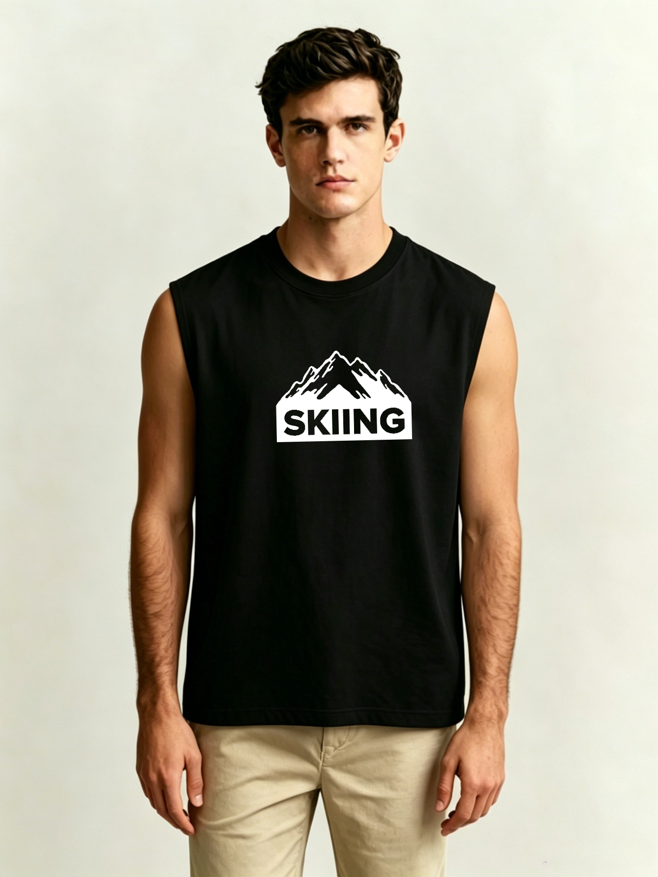 Men Printed Lightweight Tank Top