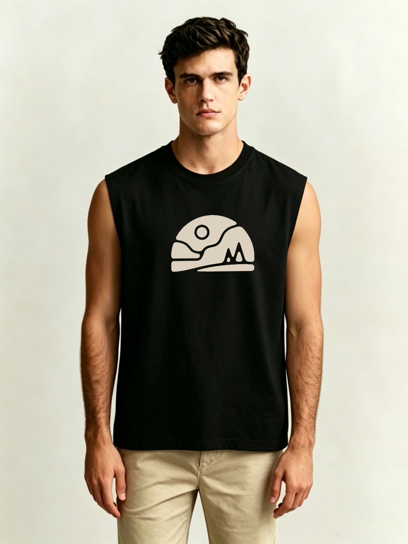 Men Printed Lightweight Tank Top