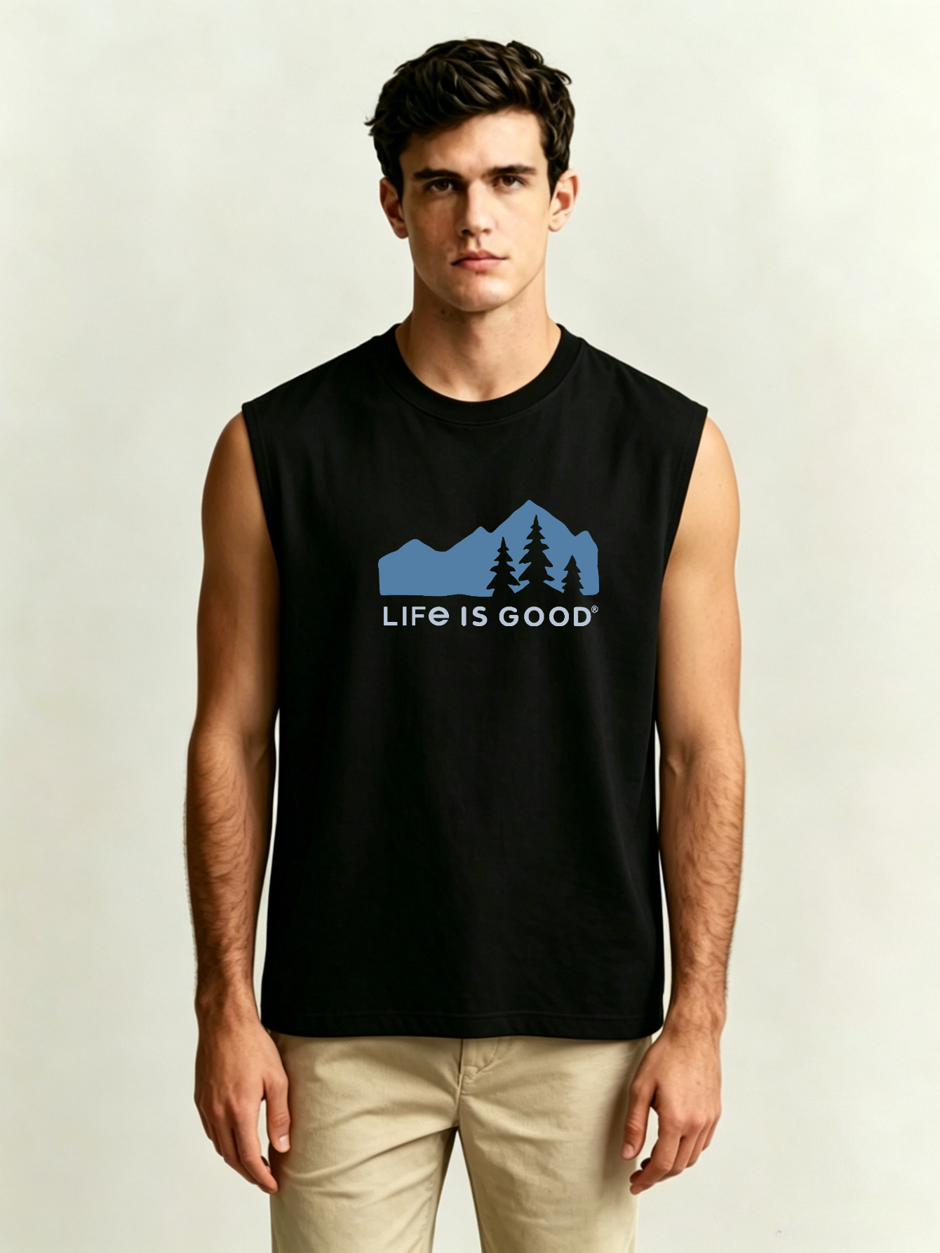 Men Printed Lightweight Tank Top