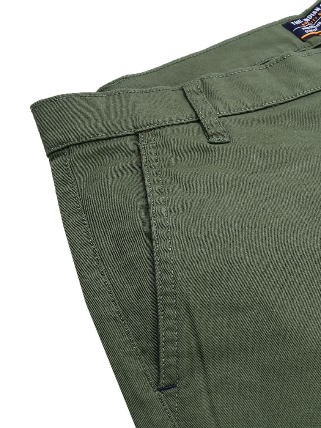 Men Slim Fit Mid Rise Chinos