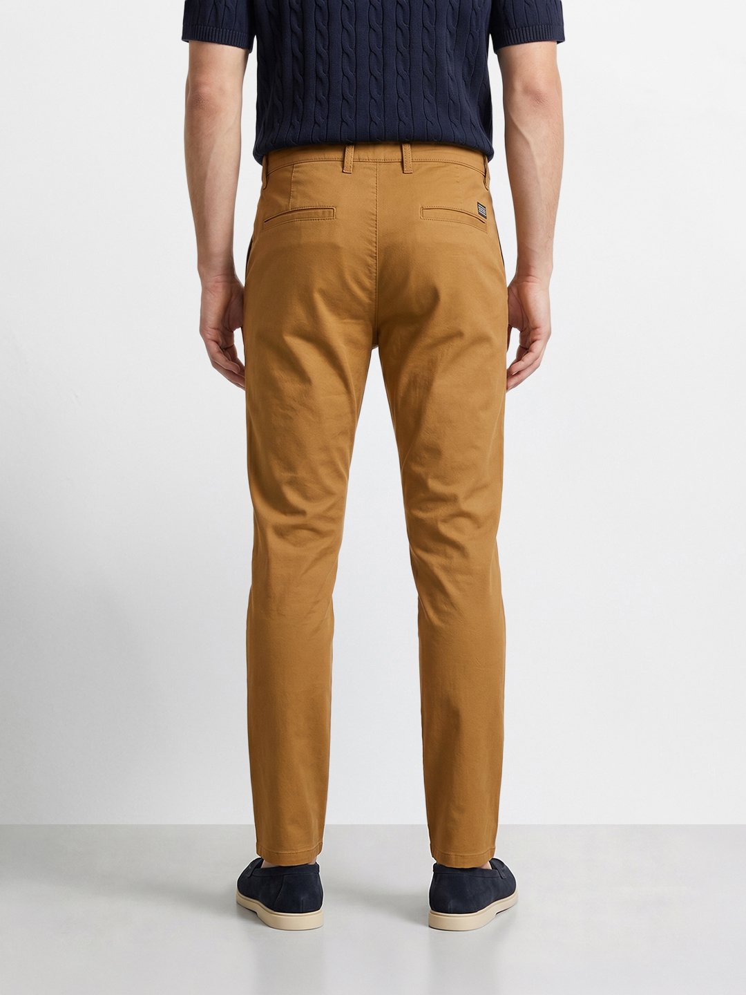 Men Slim Fit Mid Rise Chinos