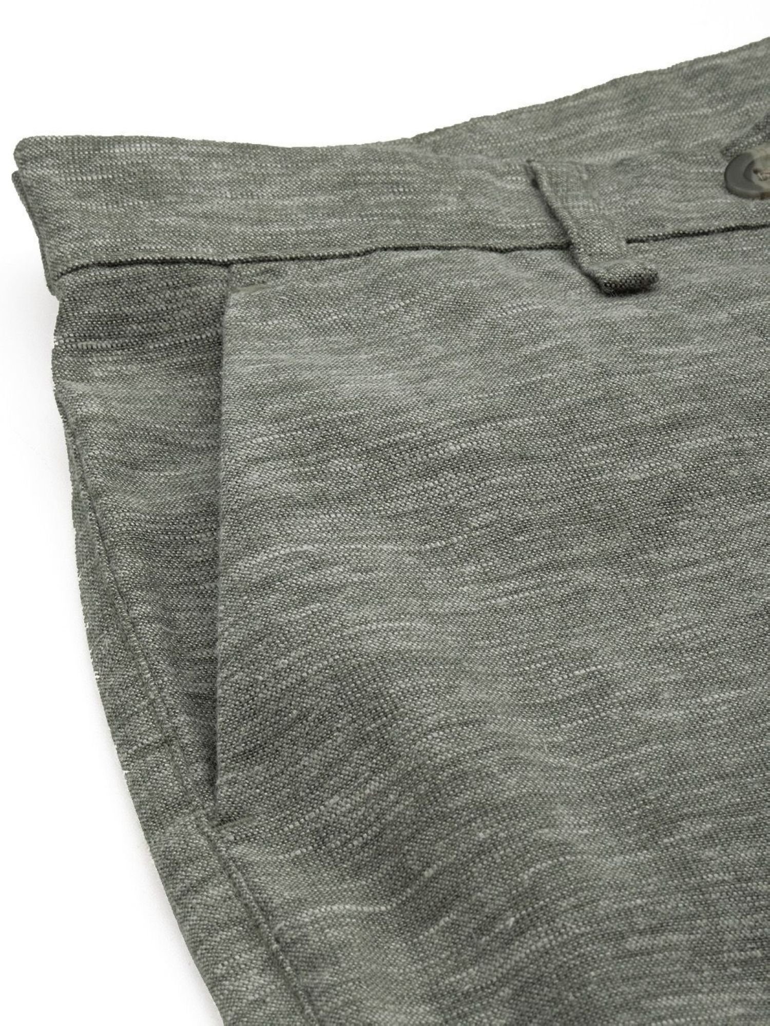 Men Slim Fit Mid Rise Pants