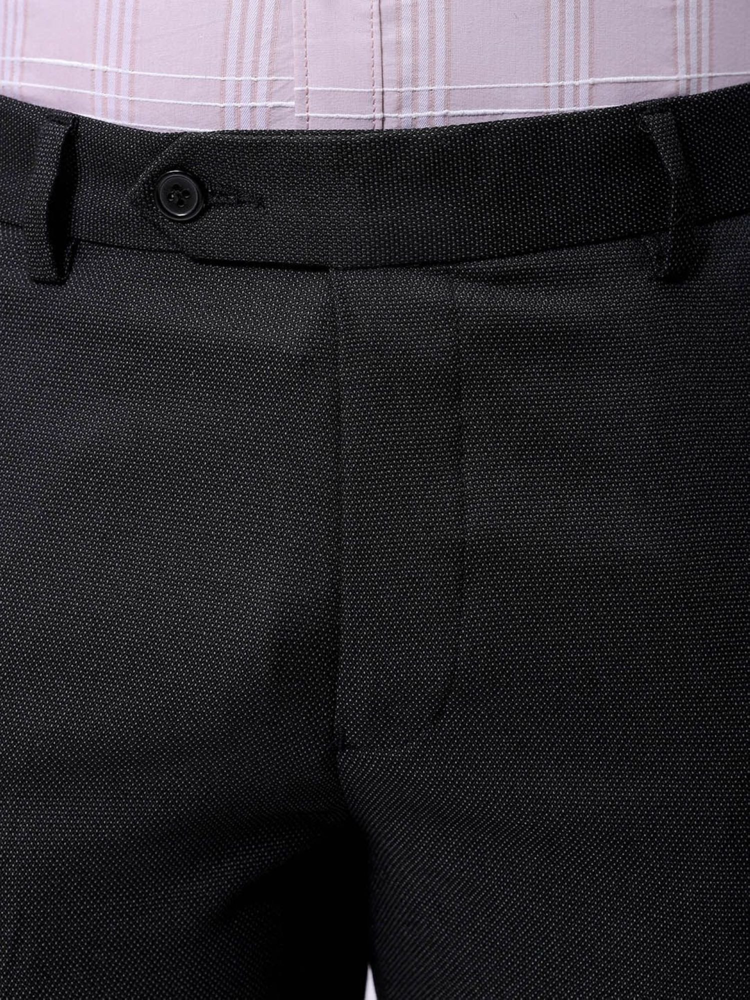 Men Slim Fit Mid Rise Trouser
