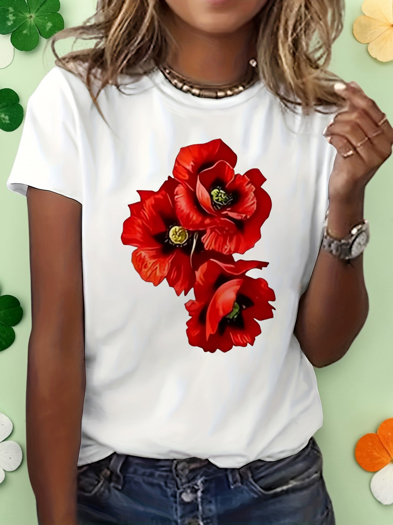White Graphic Print Regular T-Shirt