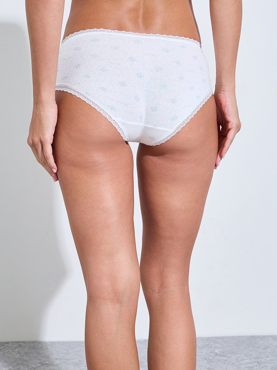 Pack of 5 - Assorted Printed Hipster Briefs with Bow Detail