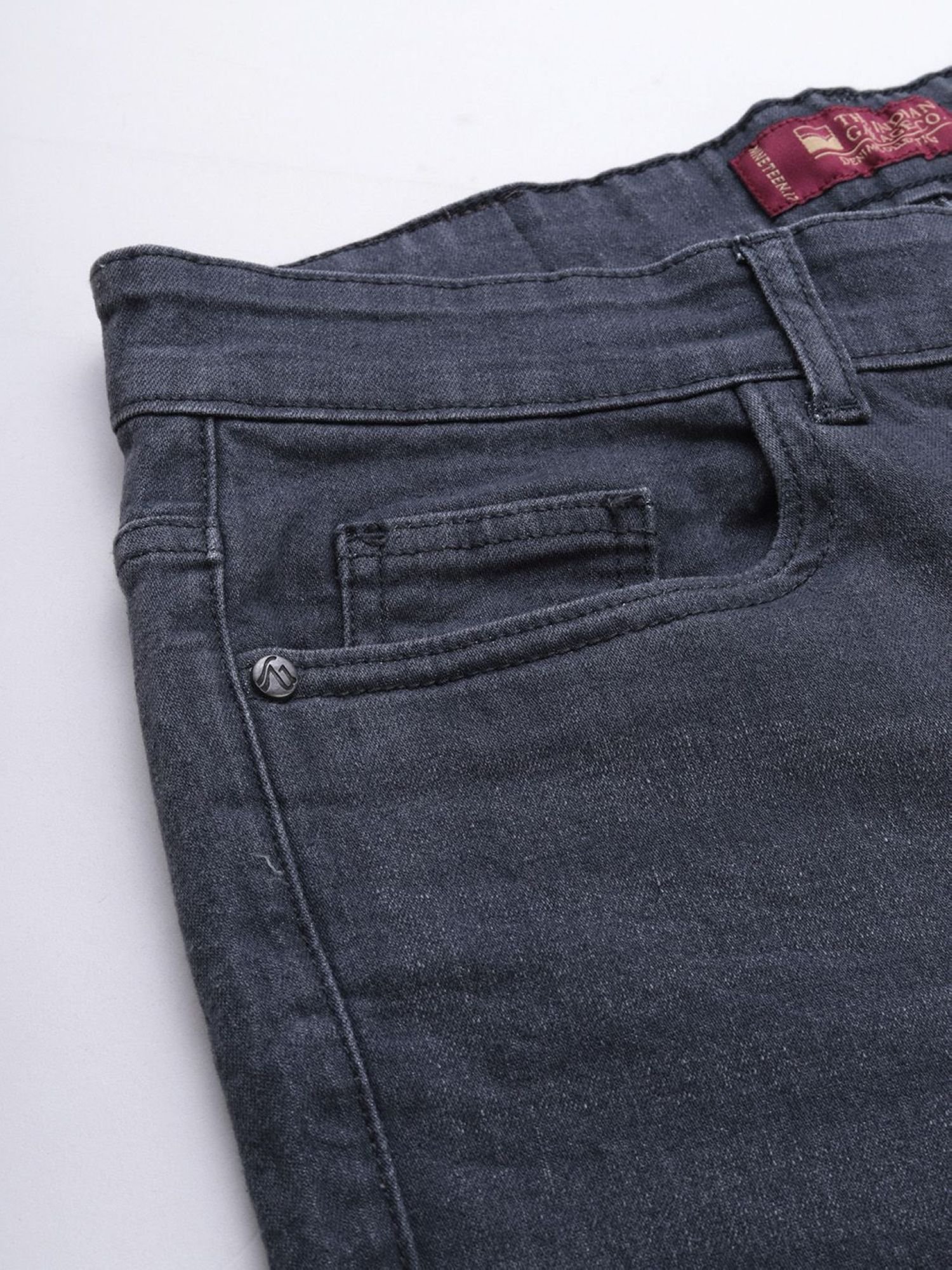 Men Super Slim Fit Mid Rise Jeans