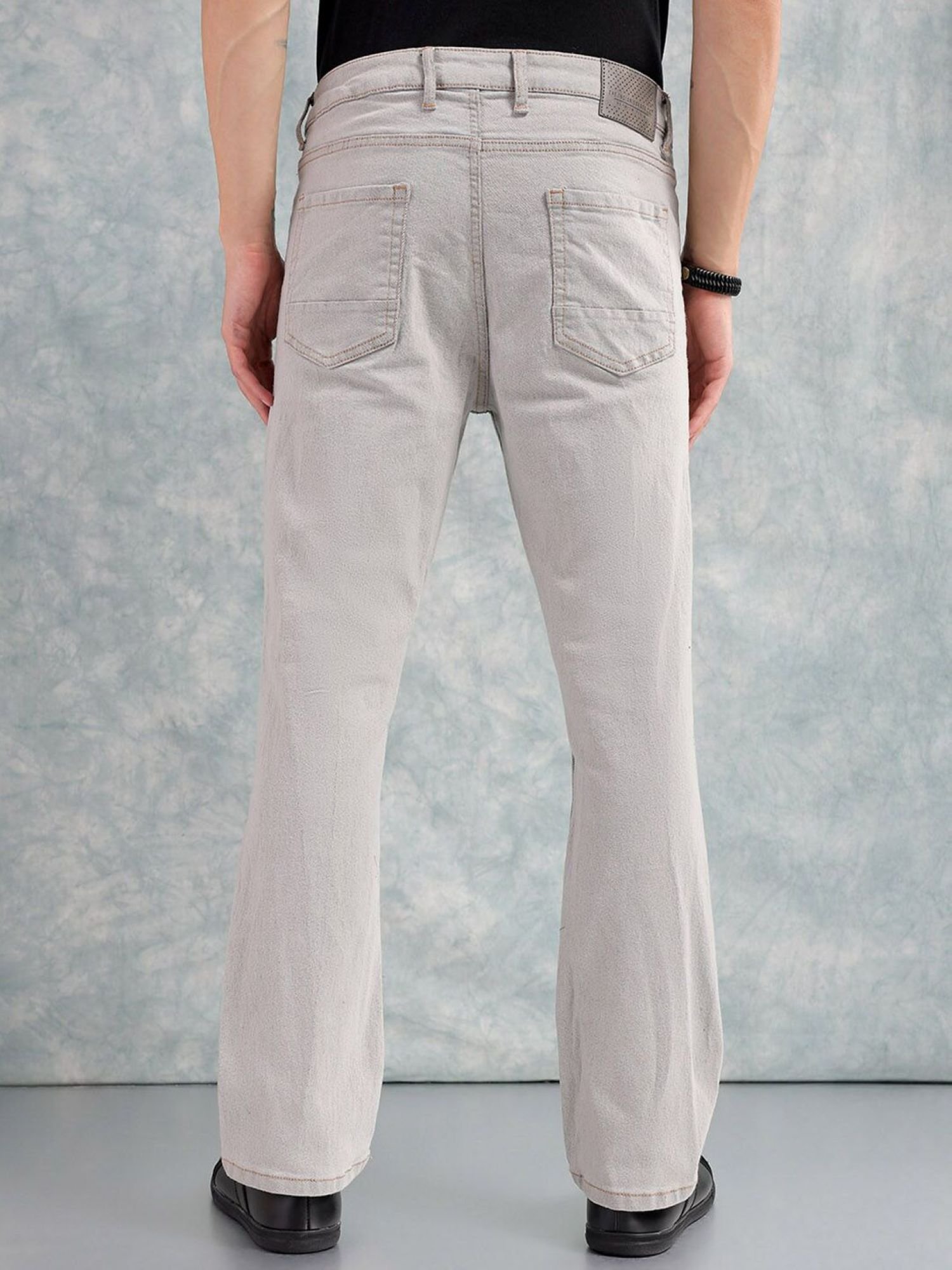 Men Bootcut Mid Rise Stretchable Jeans