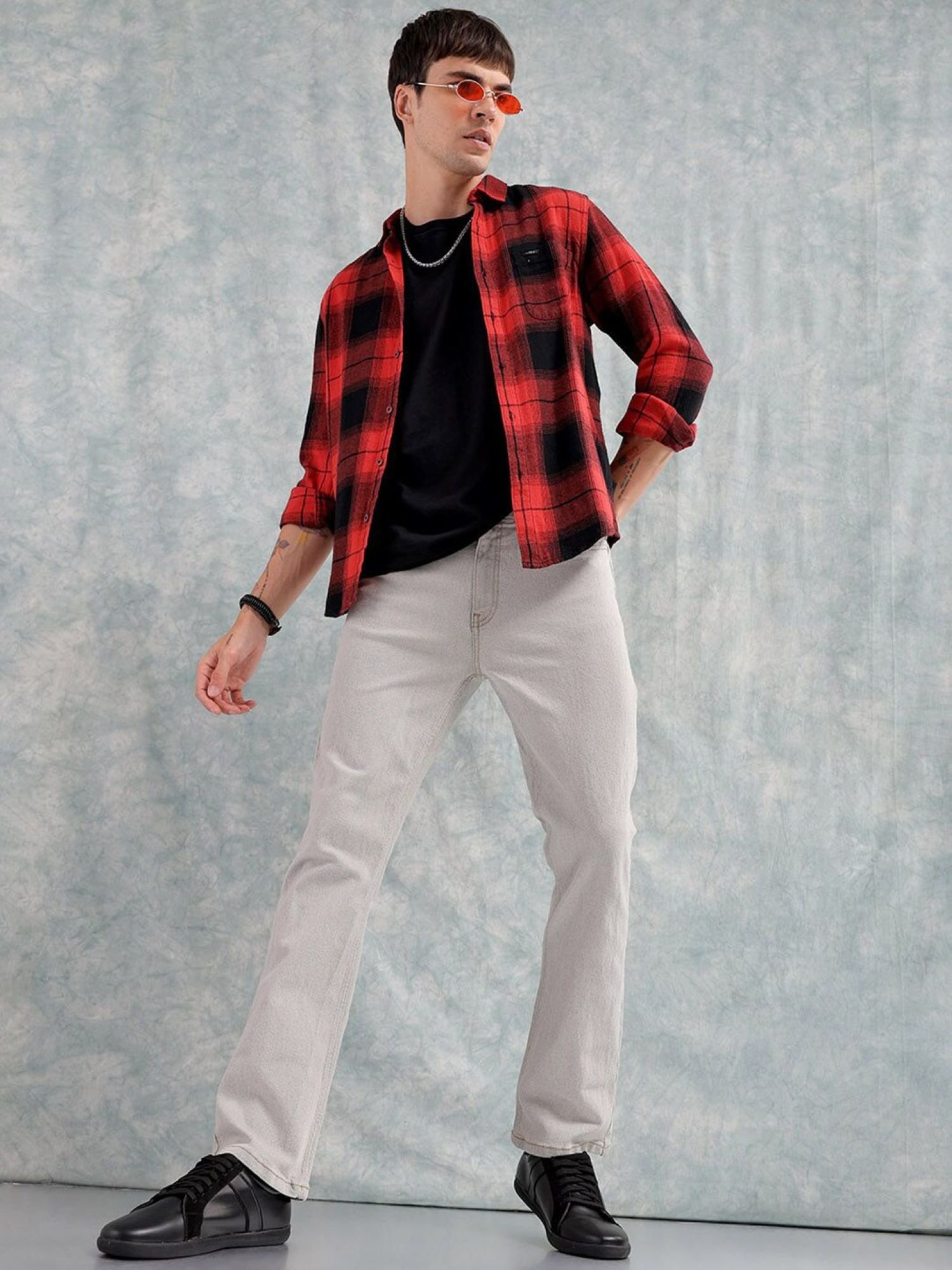 Men Bootcut Mid Rise Stretchable Jeans
